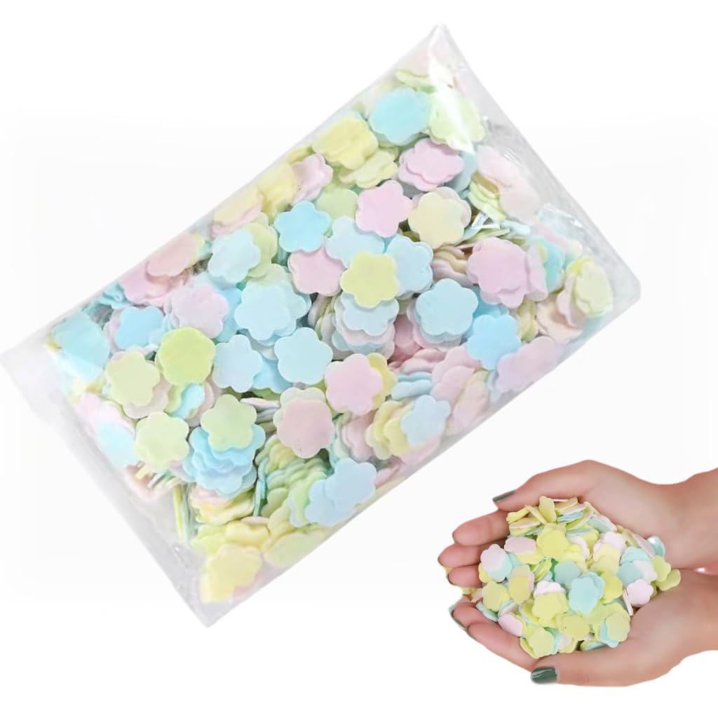1000 Sheets Colorful Flower-Shaped Disposable Paper Soap | Portable Travel, Hiking & Camping Hand Wash | Gentle Fragrant Soap Leaves for Women | Perfect for Outdoor Adventures, Travel Toiletries & Emergency Hygiene