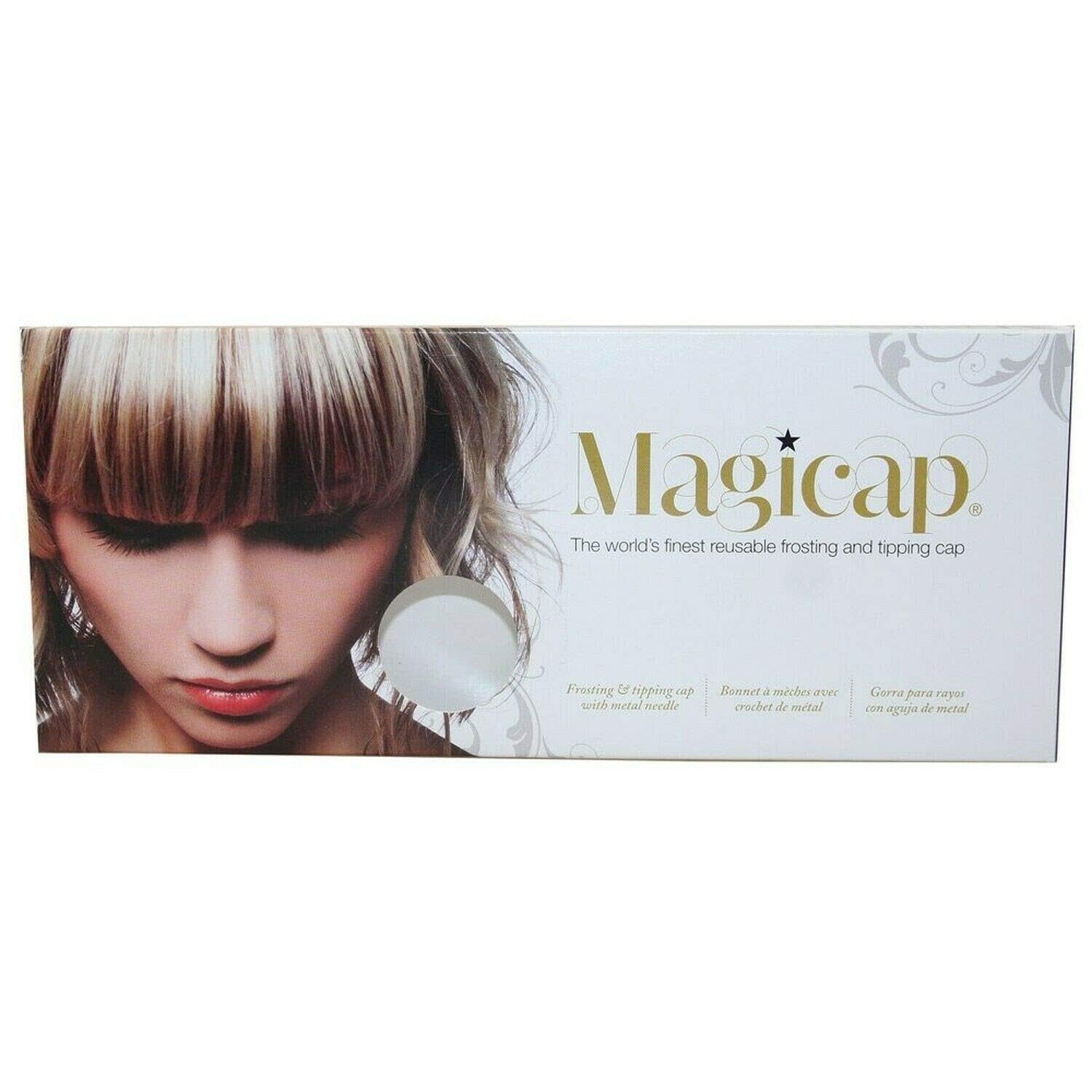 Professional Salon Silicone Hair Highlighting Frosting Cap with Free Hook - Perfect for DIY Balayage, Ombre & Foil Highlights at Home