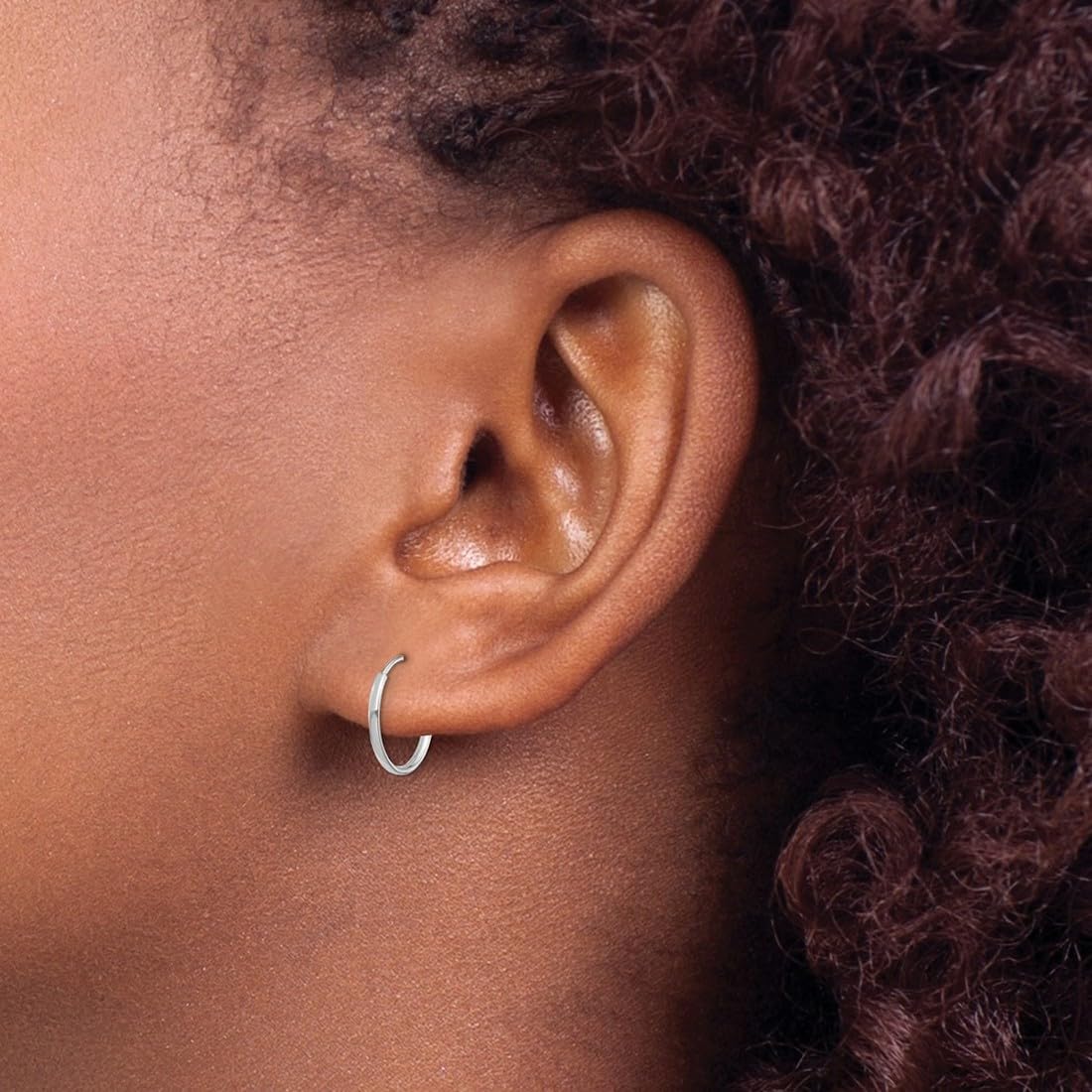 14K Gold Endless Hoop Earrings for Women - Classic & Elegant Circle Hoops in 3 Sizes | Perfect for Everyday Wear, Date Nights & Special Occasions