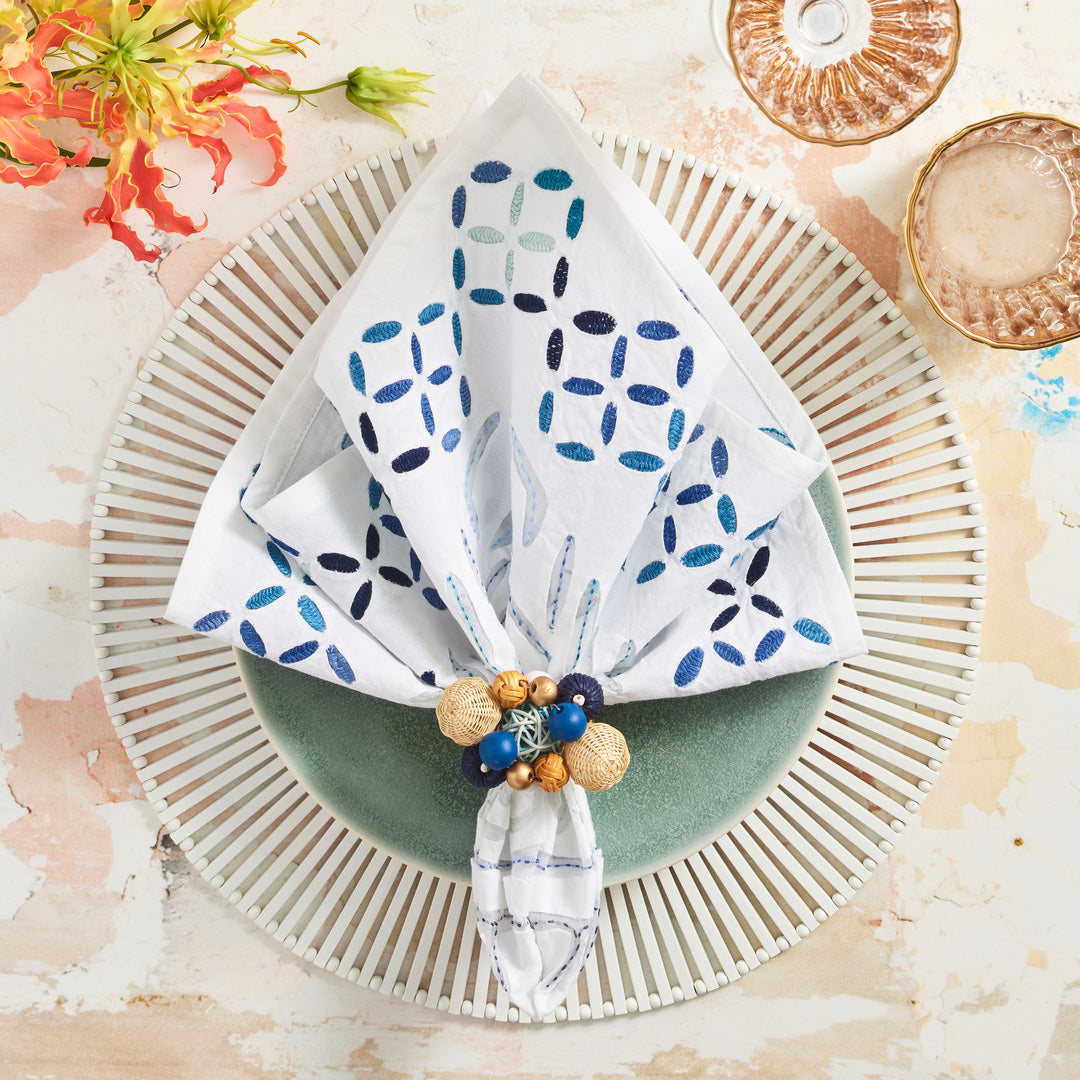 Premium Malta Napkins Set of 4 - 100% Cotton Dinner Napkins for Formal Dining, Parties & Special Occasions - Elegant Table Linens for Weddings, Holidays & Fine Dining