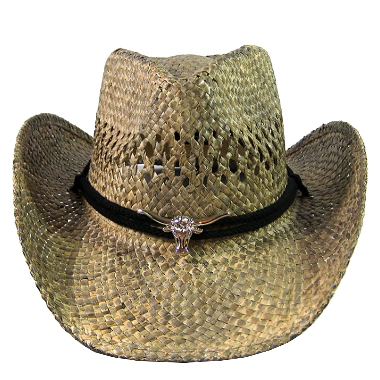 Stylish Straw Cowboy Hat for Men & Women - Classic Western Sun Hat with Wide Brim for Outdoor, Rodeo, and Country Events - Perfect for Summer, Beach, and Ranch Wear