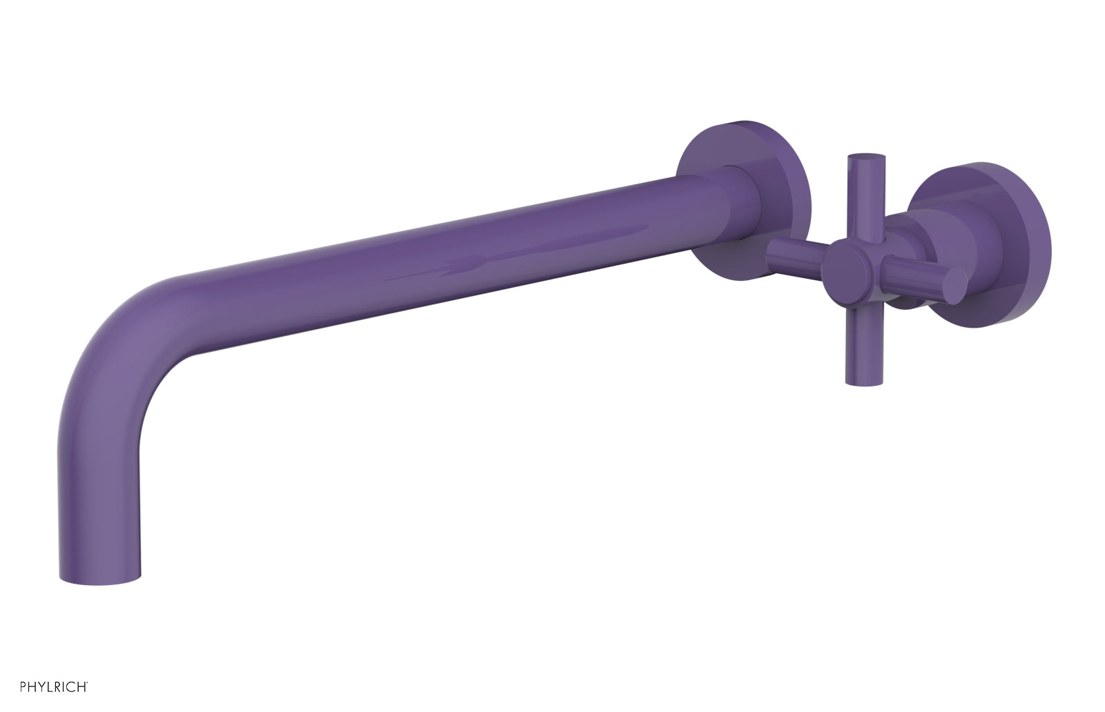D131-17 Single Handle Wall Mounted Lavatory Faucet Set - Classic Cross Handle Design for Bathroom Sink - Perfect for Modern Homes, Hotels & Restrooms