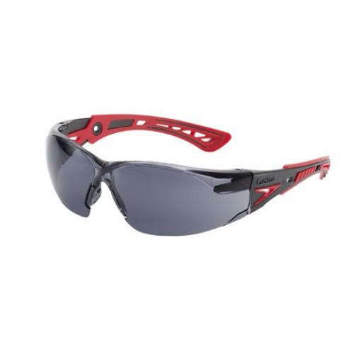 Bolle Rush Plus Safety Glasses - ANSI Z87.1 Certified Protective Eyewear for Construction, Woodworking & DIY Projects - Anti-Fog, Scratch-Resistant Lenses for Workplace Safety