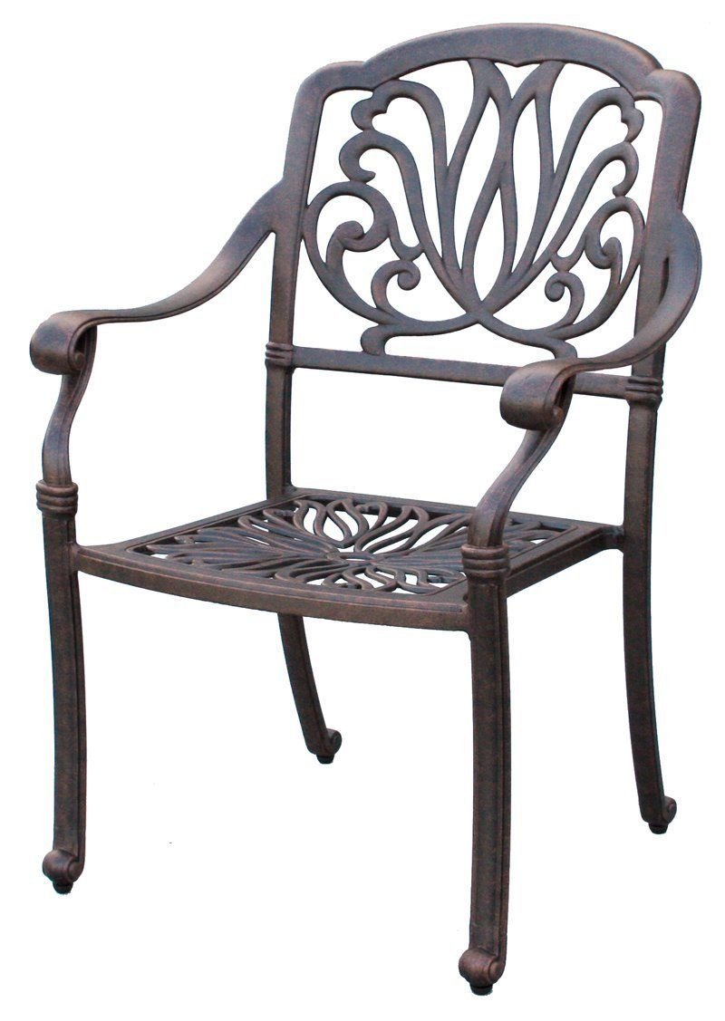 Elizabeth Cast Aluminum 11-Piece Outdoor Dining Set with 46