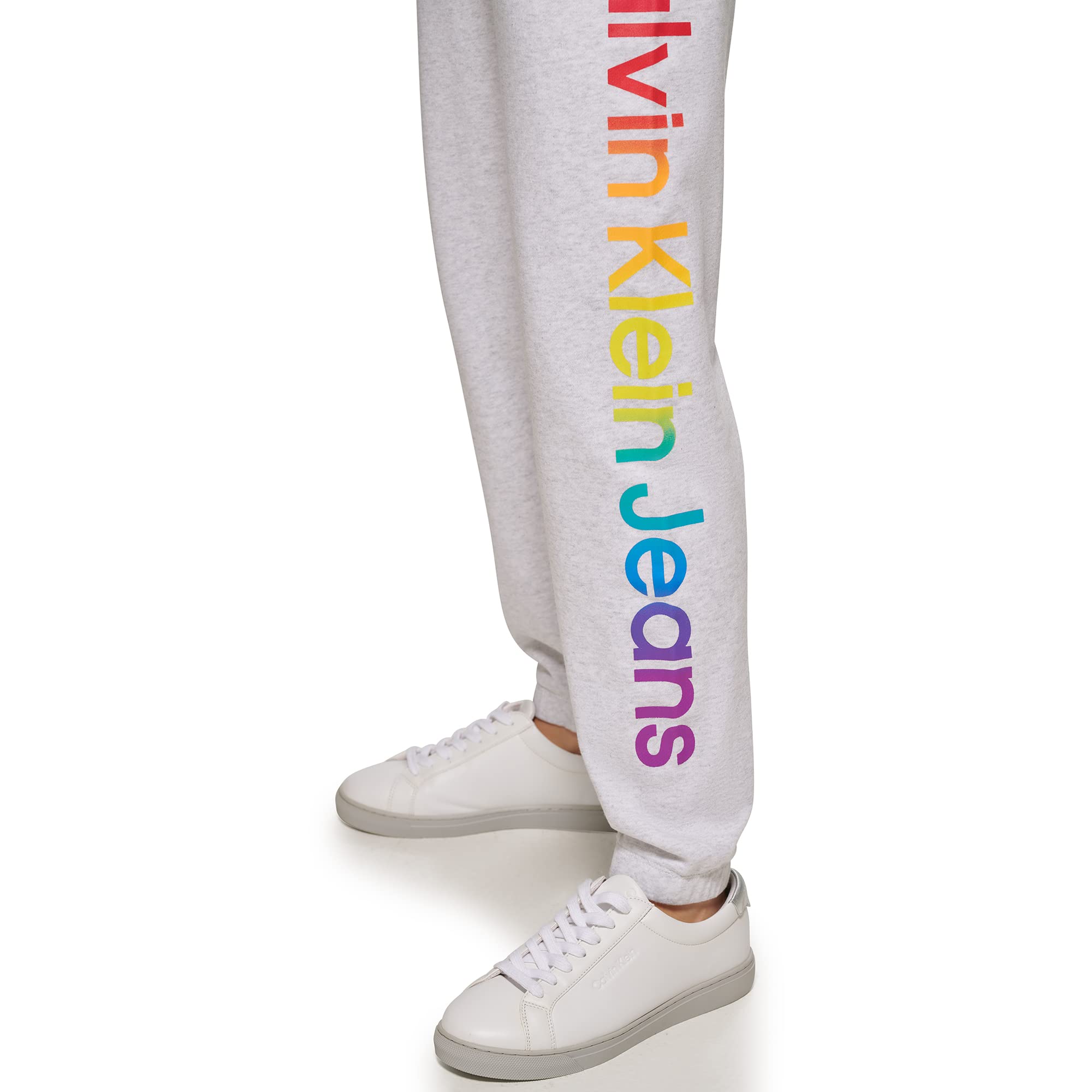 Calvin Klein Jeans Women's Pride Oversize Jogger Pants - Comfortable High Waisted Casual Sweatpants for Lounge, Workout & Everyday Wear
