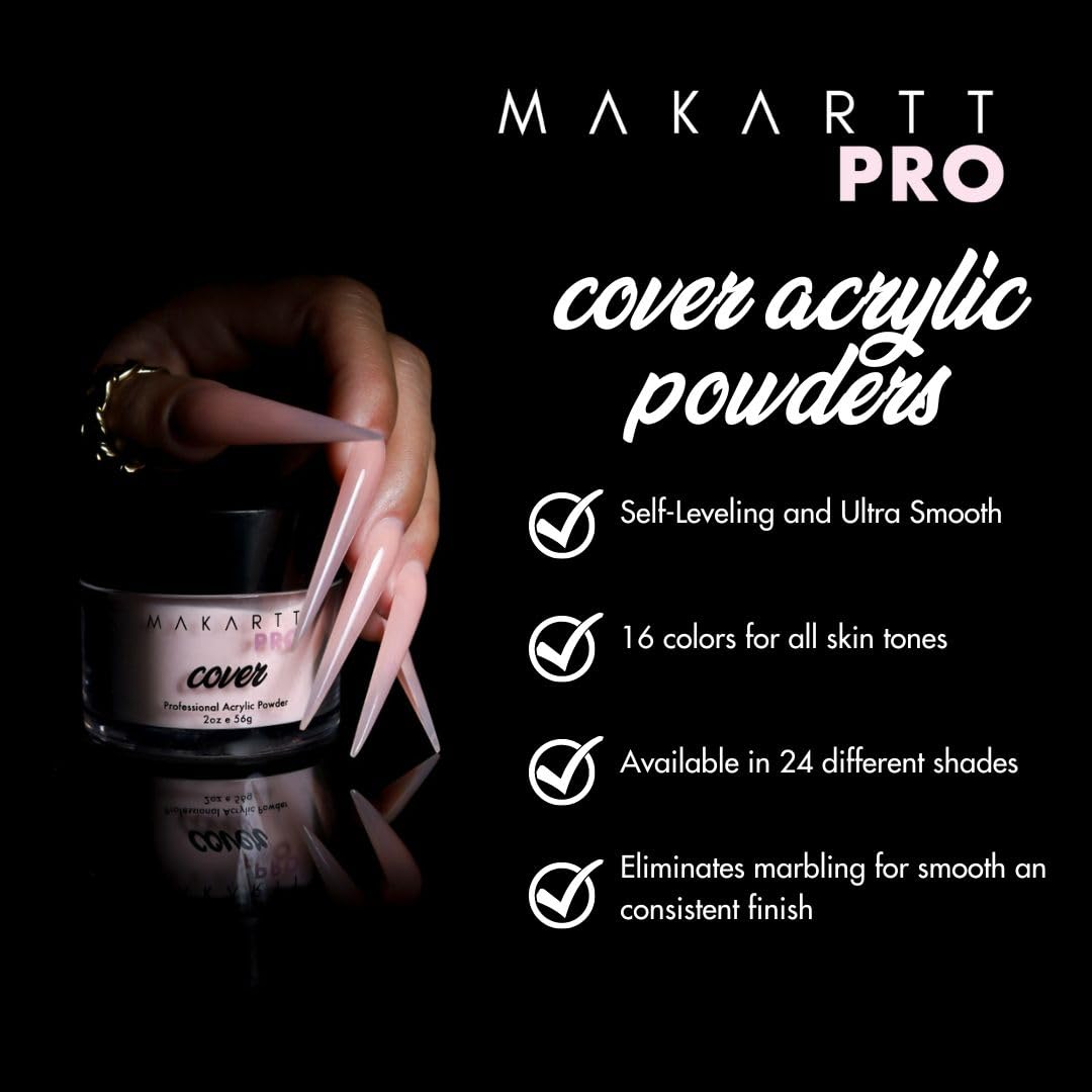 Premium 56g/2oz Acrylic Nail Powder for Nail Extensions - Buttery Cream Color - Professional Grade for Nail Technicians - Perfect for Salon, Home Manicures & Nail Art Designs