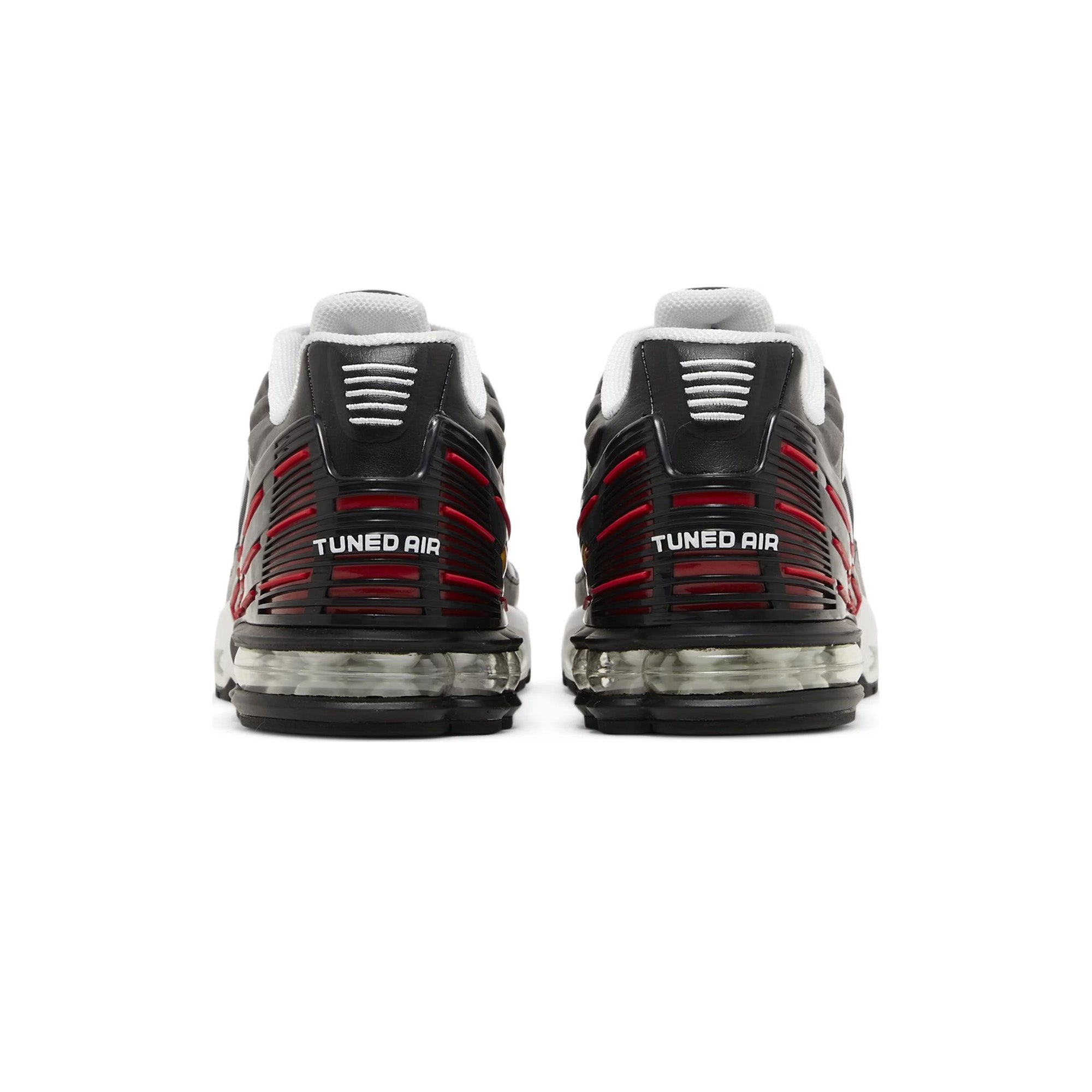 Nike Air Max TN Plus 3 Men's Running Shoes - Black/Red (2021) | Comfortable Cushioned Sneakers for Jogging, Gym Workouts & Casual Wear
