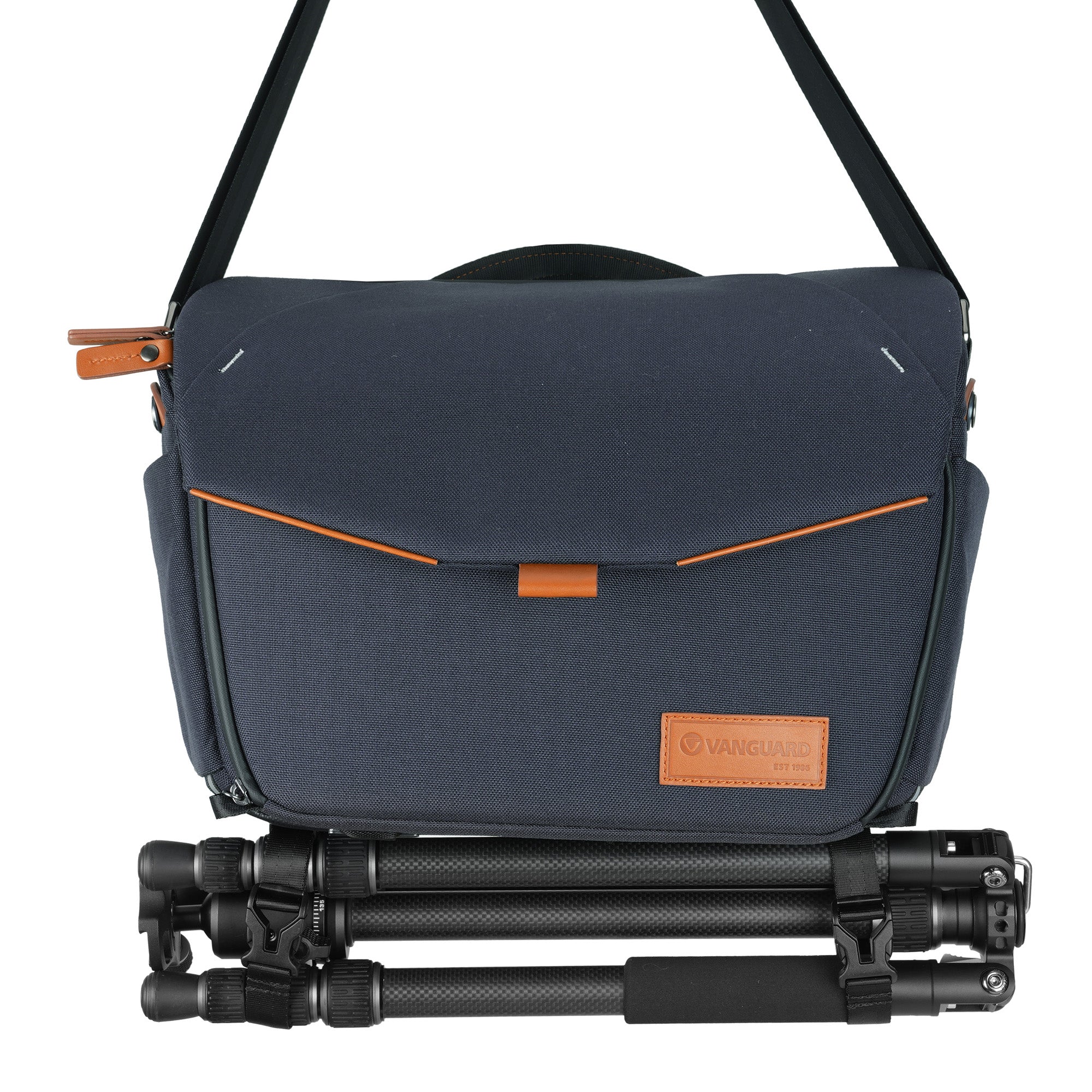 VEO CITY S36 Camera Shoulder Bag with Pouch - Navy Blue Waterproof DSLR Camera Case for Travel & Outdoor Photography - Perfect for Photographers, Hiking & Adventure