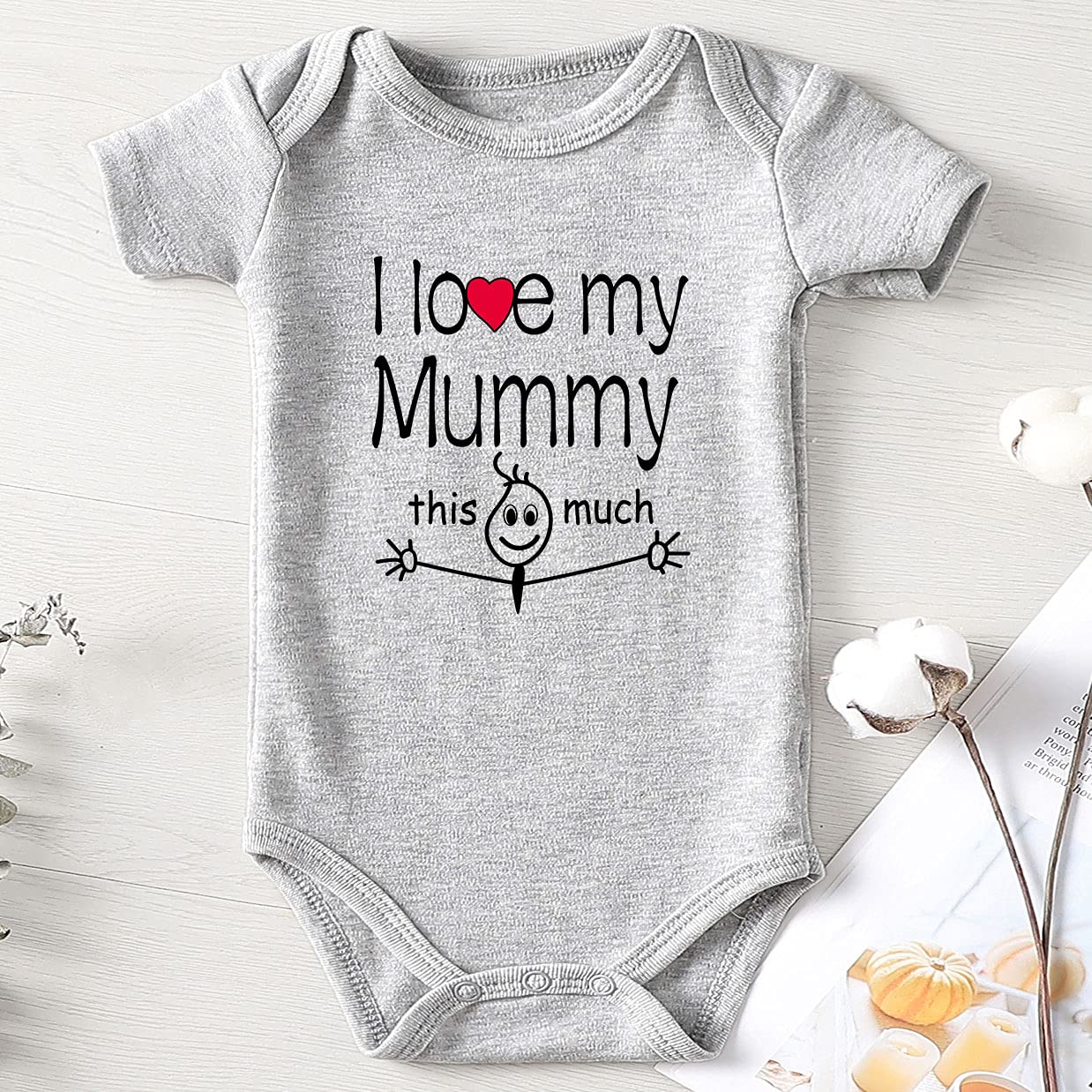 SHLRZY Baby Boy & Girl Clothes - Unisex Bodysuits for Playtime & Family Outings