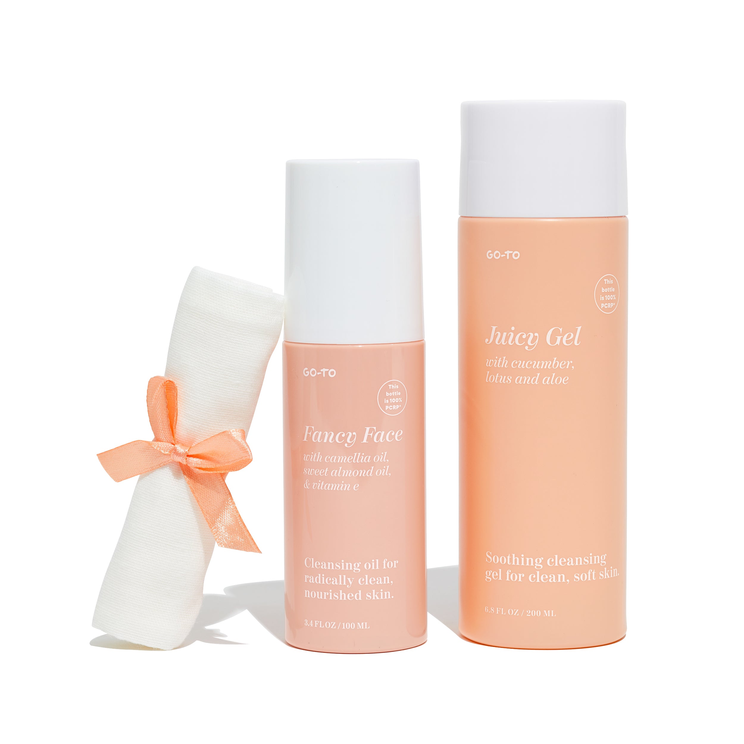 Double Cleanse Set for Glowing Skin - Oil & Water-Based Cleansers for Deep Pore Cleansing | Perfect for Nighttime Skincare Routine & Makeup Removal