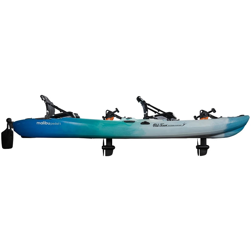 Ocean Kayak Malibu Pedal T - Pedal Drive Tandem Kayak for Fishing & Recreation | Stable & Comfortable 2-Person Kayak Rental for Lakes, Rivers & Coastal Waters