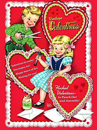 Vintage Valentines Press Out Book - DIY Greeting Cards for Valentine's Day, Love Notes & Romantic Gifts (Perfect for Couples, Weddings & Anniversaries)