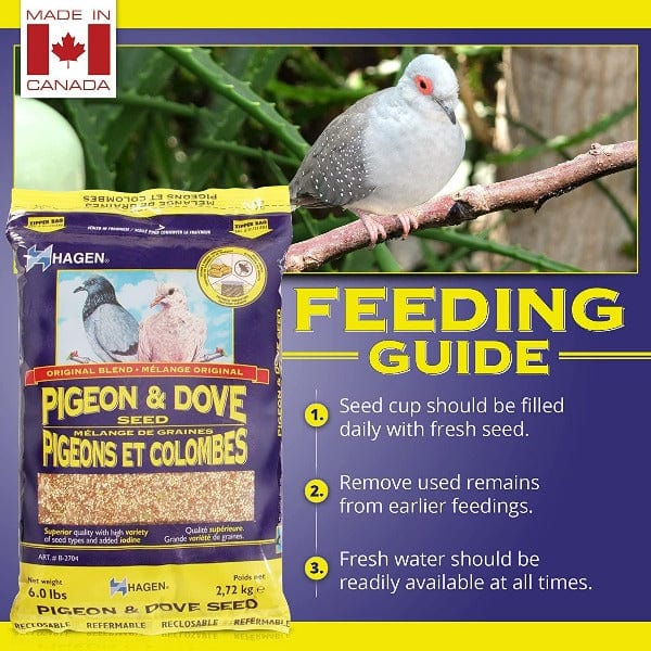 Premium Hagen Pigeon & Dove Staple VME Seed Mix - High Protein Bird Food for Racing & Show Pigeons - Ideal for Training, Breeding & Daily Nutrition