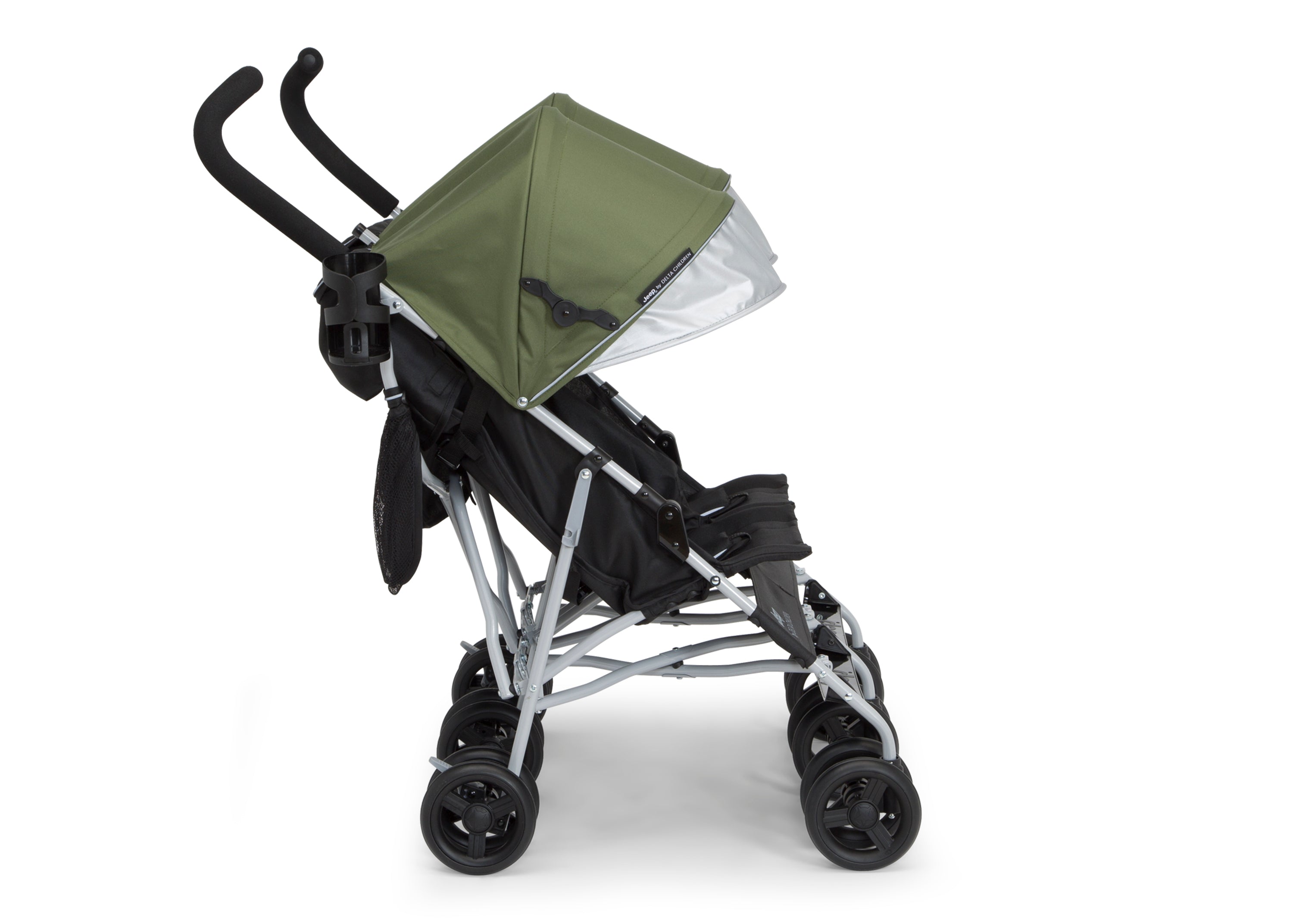 Jeep TurboGlyde Plus Side by Side Double Stroller - Lightweight All-Terrain Baby Stroller for Twins or Siblings - Perfect for Outdoor Walks, Shopping & Travel