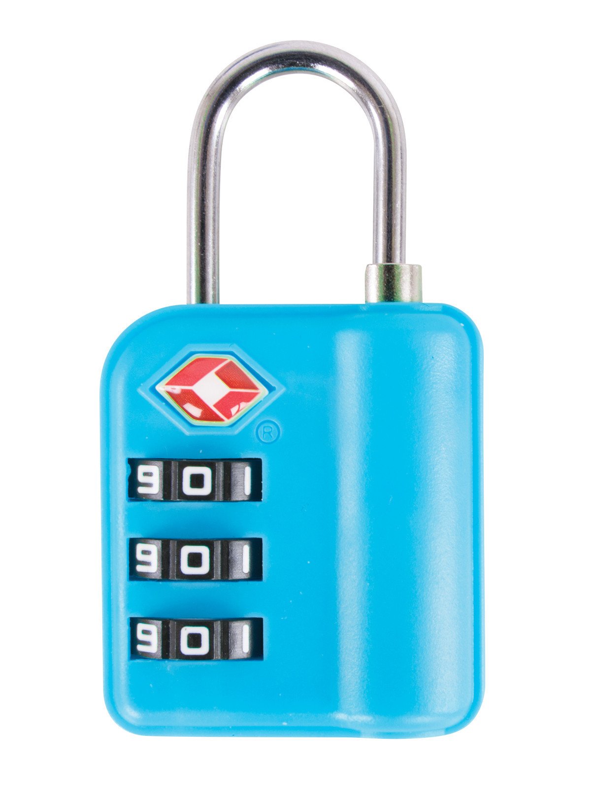 Austin House Travel Sentry 3-Dial Combination Padlock - TSA Approved Luggage Lock for Suitcases, Backpacks & Gym Bags - Secure Travel Accessories for Airports, Hotels & Storage