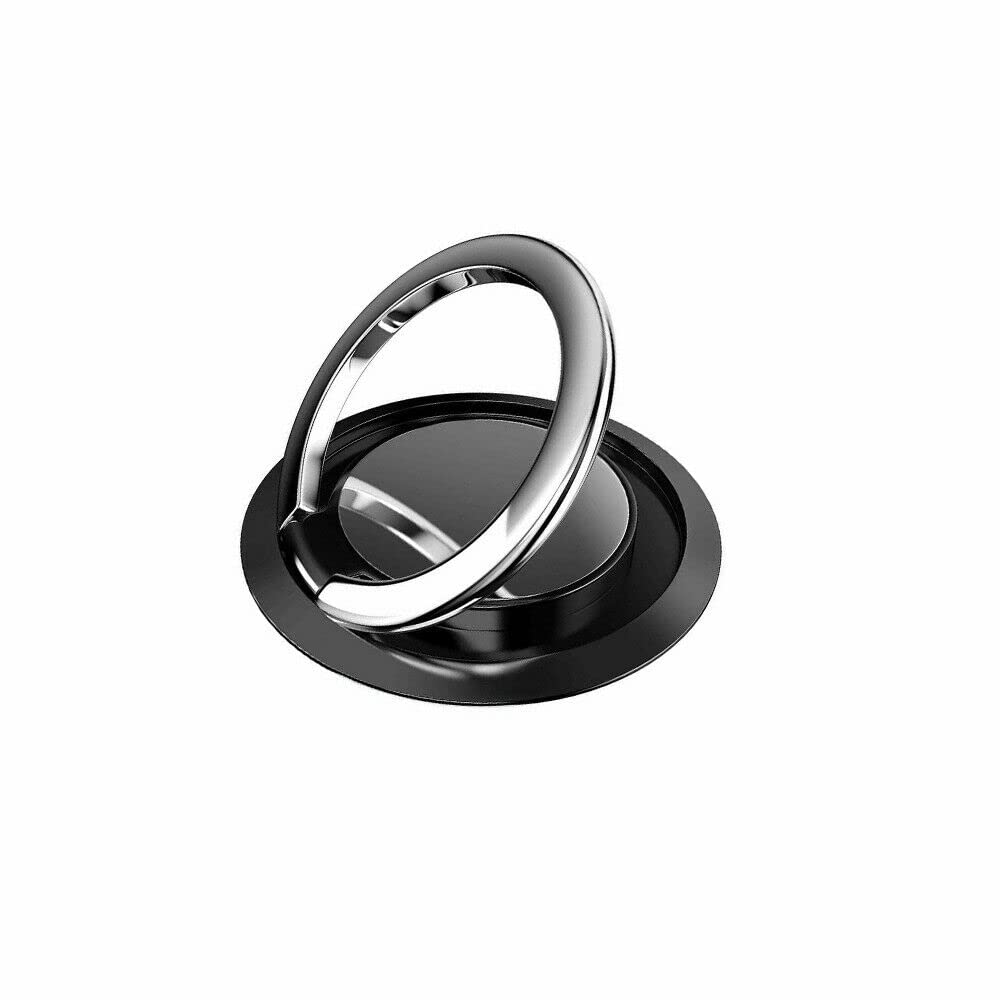 360° Rotating Magnetic Phone Ring Holder - Universal Car Mount Stand with Sticker Pad for Mobile Phones | Perfect for Driving, Watching Videos & Hands-Free Use