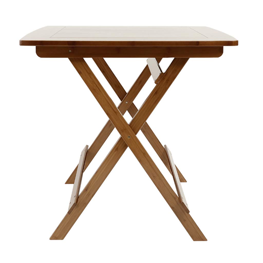AFEO Portable Folding Table - Indoor Outdoor Bamboo Dining Table, TV Dinner Tray, Coffee & Computer Desk for Camping, Picnic, Balcony, Garden, Bedroom & Living Room | Space-Saving Storage Solution