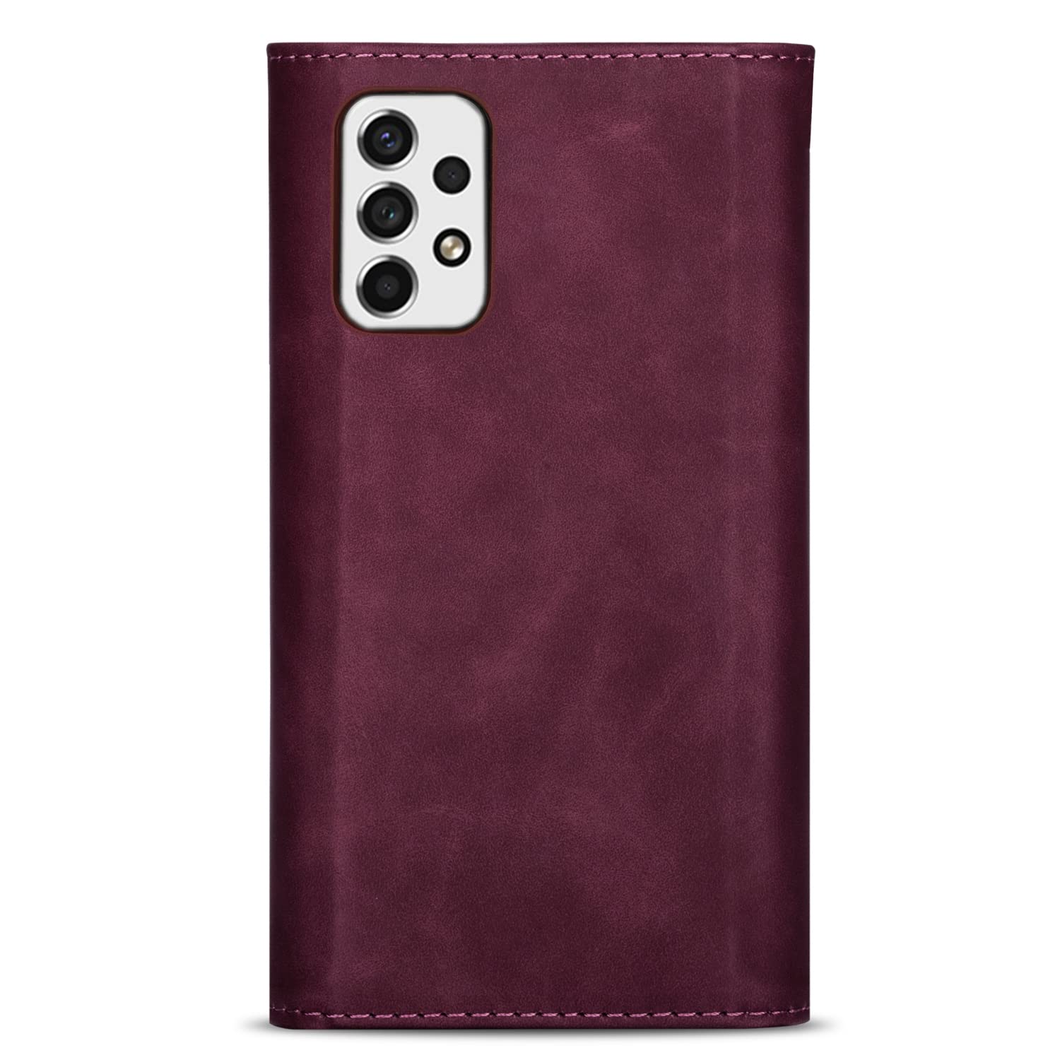 Premium Faux Leather Wallet Case for Samsung Galaxy A53 5G - Crossbody Phone Purse with Adjustable Strap, ID Card Holder & Secure Magnetic Closure (Wine Red) | Perfect for Travel, Shopping & Everyday Use