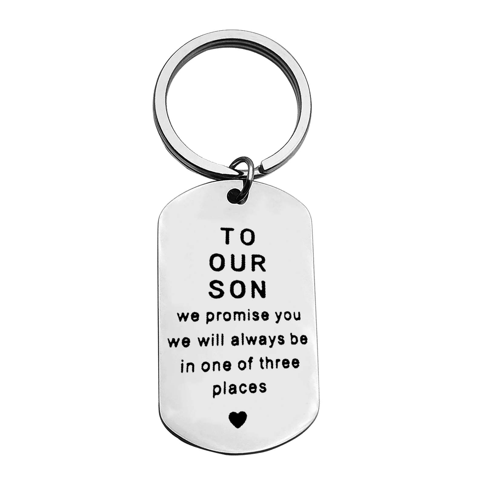 Xiahuyu Inspirational Son Keychain - Thoughtful Gift from Mom & Dad for Christmas, Birthday, Graduation, Wedding & Valentine's Day - Perfect Encouragement Present for Your Son | Ideal for Everyday Carry, Special Occasions & Heartfelt Moments