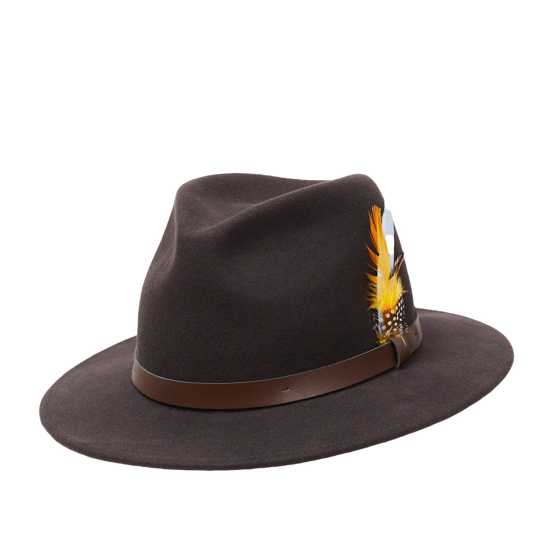 Stylish Thomas Fedora Hat by CITY HATTERS - Classic Wool Felt Dress Hat for Men - Perfect for Weddings, Business & Formal Occasions