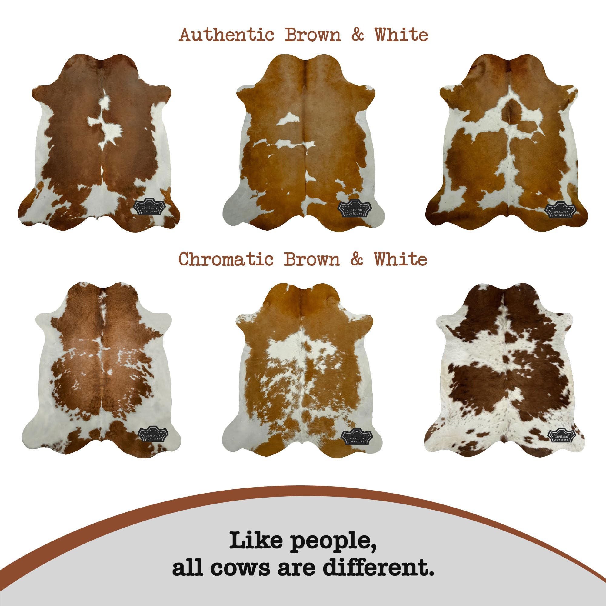 Authentic Brown & White Cowhide Rug - Genuine Natural Leather Hide Rugs for Living Room, Bedroom & Rustic Home Decor - Soft Durable Cow Skin Rug for Floor, Wall Decor & Cozy Interior Design