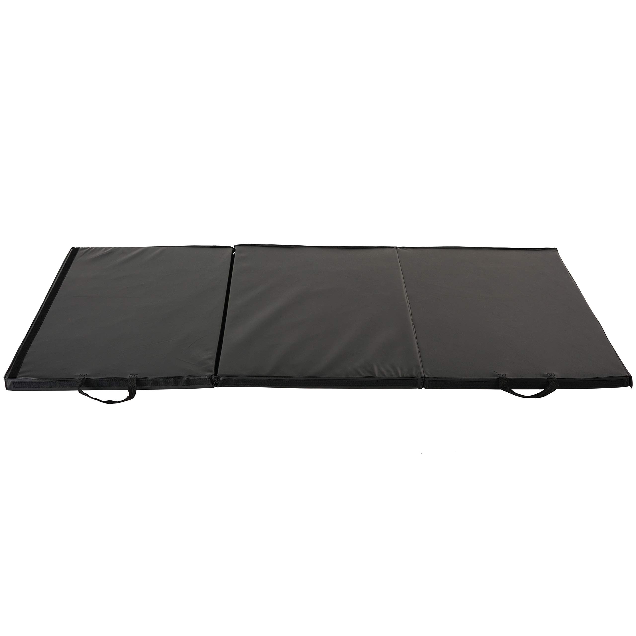 Sunny Health & Fitness Tri-Folding & Puzzle Exercise Mats - Extra Thick, Durable, Non-Slip, Water-Resistant Cushioning for Home Gym, Yoga, MMA, Gymnastics, Cardio & Core Workouts | Perfect for Home Workouts, Studio Training & Fitness Recovery