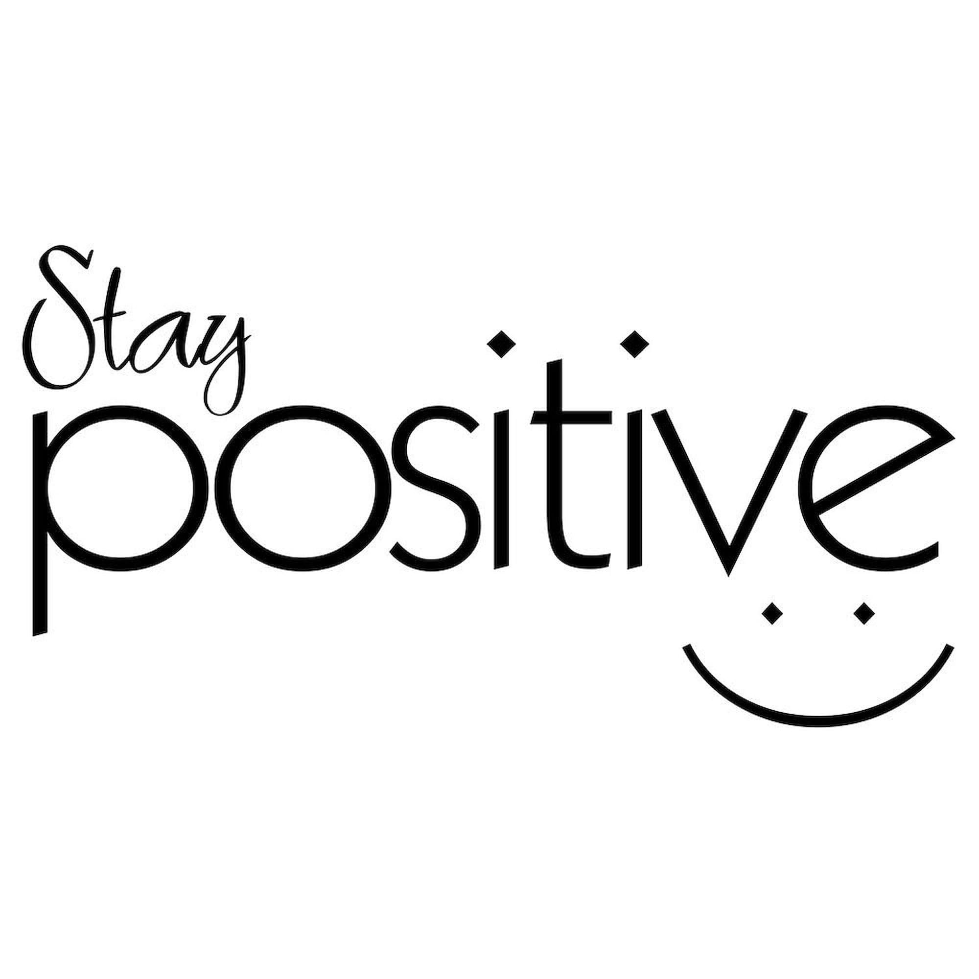 Stay Positive 11 oz (325 ml) Ceramic Coffee Mug - Inspirational Motivational Gift for Office, Home & Daily Use - Perfect for Tea, Hot Chocolate & Coffee Lovers