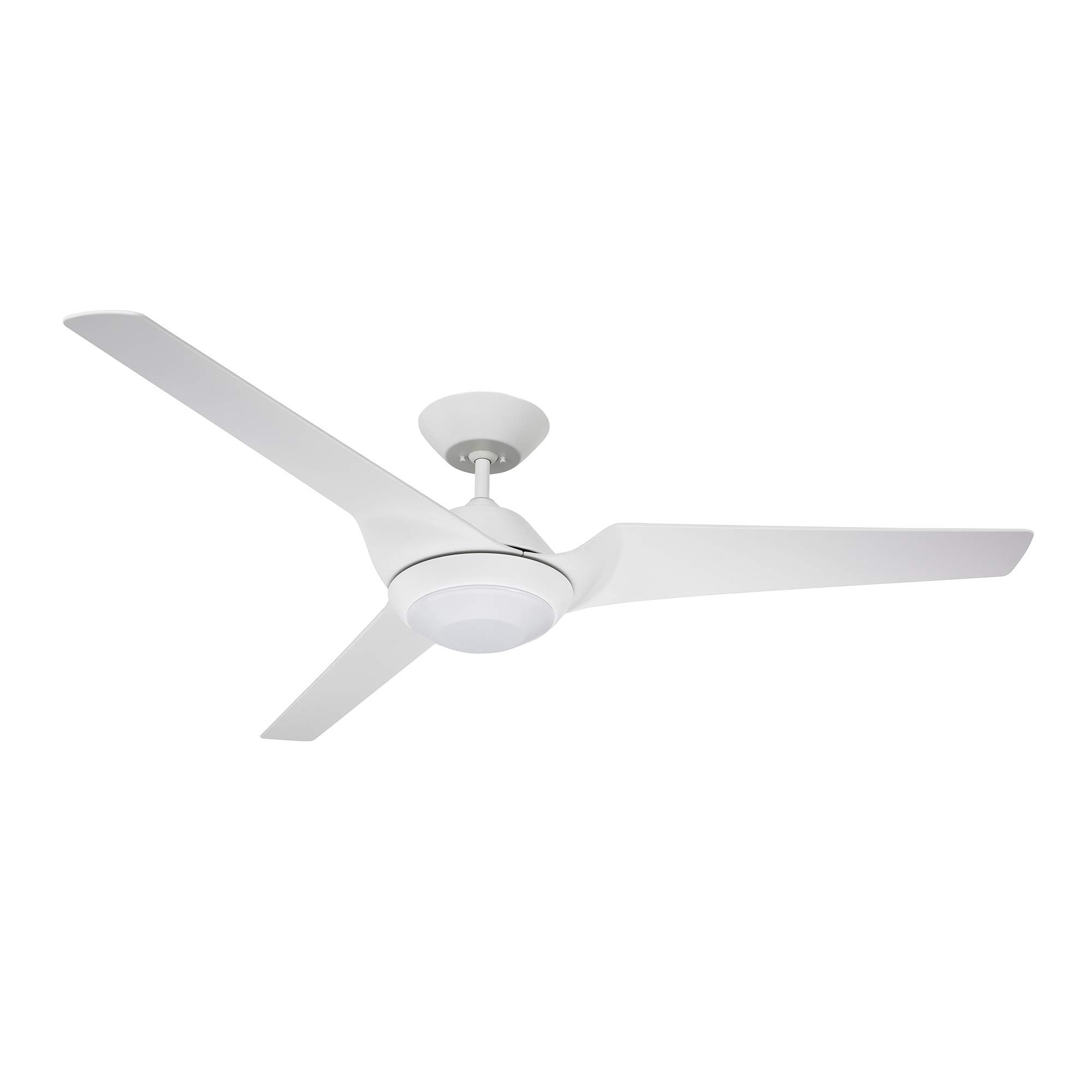 Luminance Kathy Ireland Home Sweep Eco WiFi Smart Ceiling Fan 60 Inch - Energy Efficient Remote Control LED Light with Quiet DC Motor - Perfect for Living Room, Bedroom & Patio (Satin White)