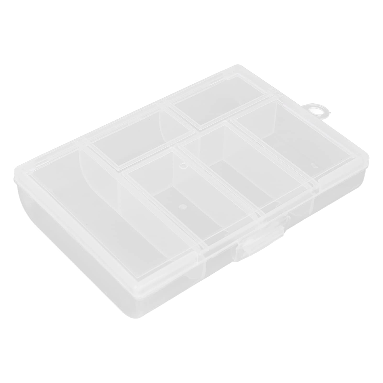6 Grid Clear Plastic Storage Box with Sealing Cover - Organize Jewelry, Beads, Crafts & Small Accessories | Perfect for DIY Projects, Craft Rooms & Home Organization