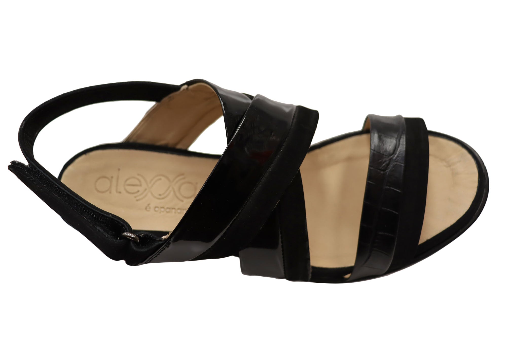 Opananken Nancie Women's Comfortable Leather Mid Heel Sandals - Stylish & Supportive for Work, Date Night & Summer Outings