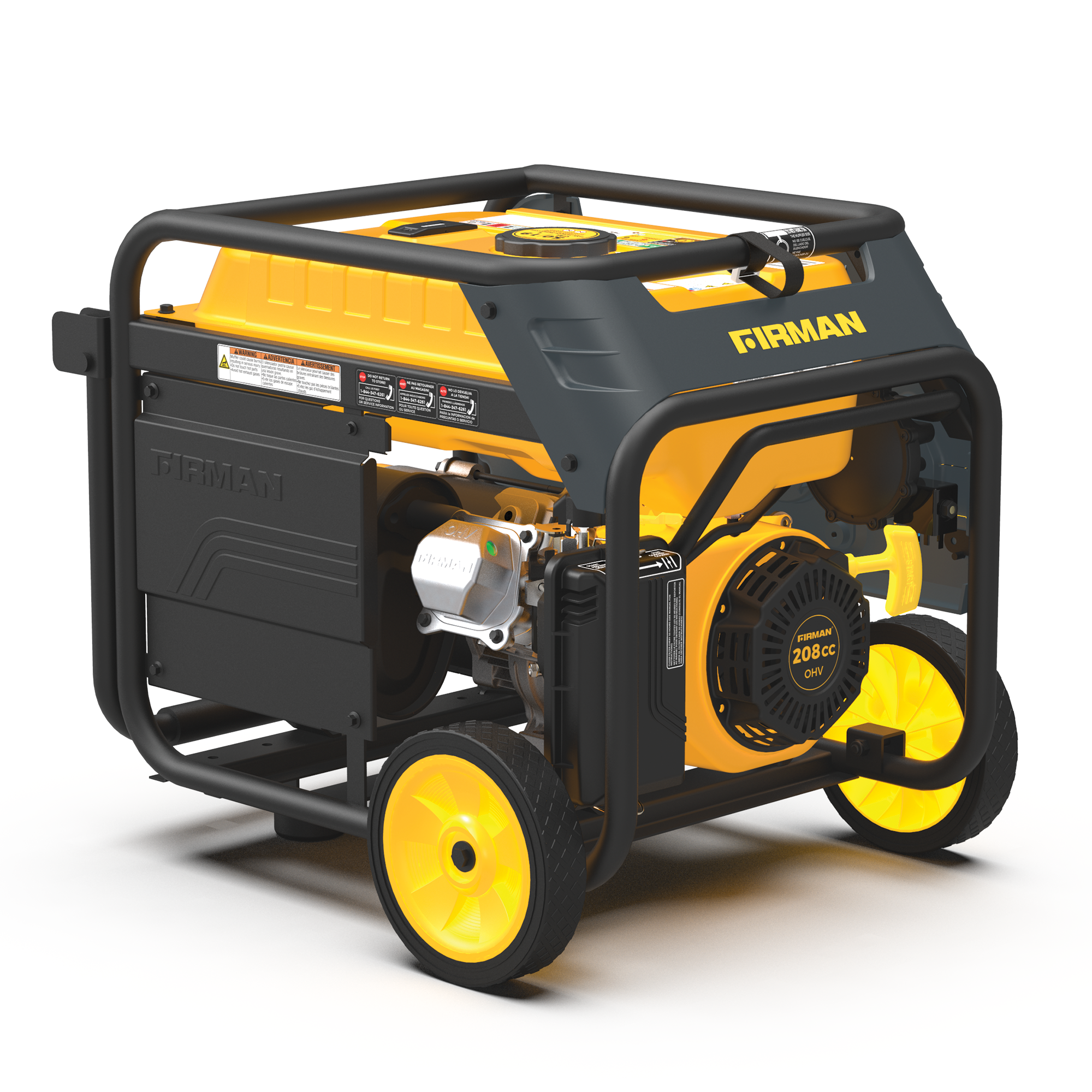 4550W Dual Fuel Portable Generator with Electric Start & CO Alert - Perfect for Camping, Emergencies, and Home Backup Power