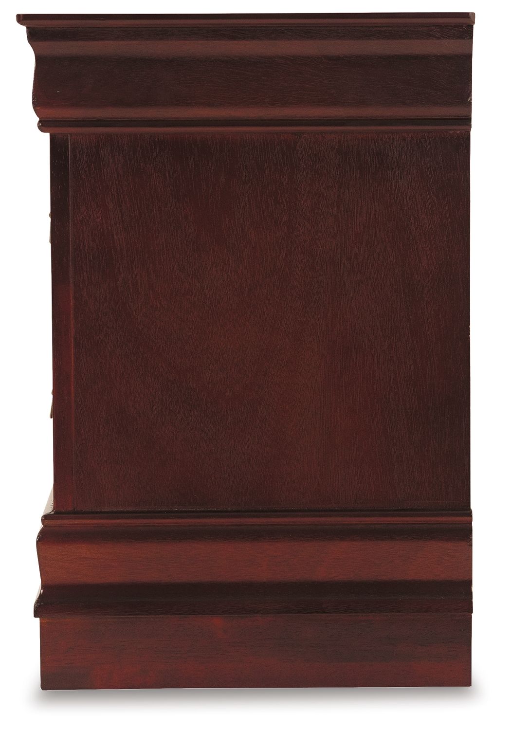 Alisdair Reddish Brown Two Drawer Night Stand - Solid Wood Bedside Table with Storage for Bedroom, Living Room, and Office Use