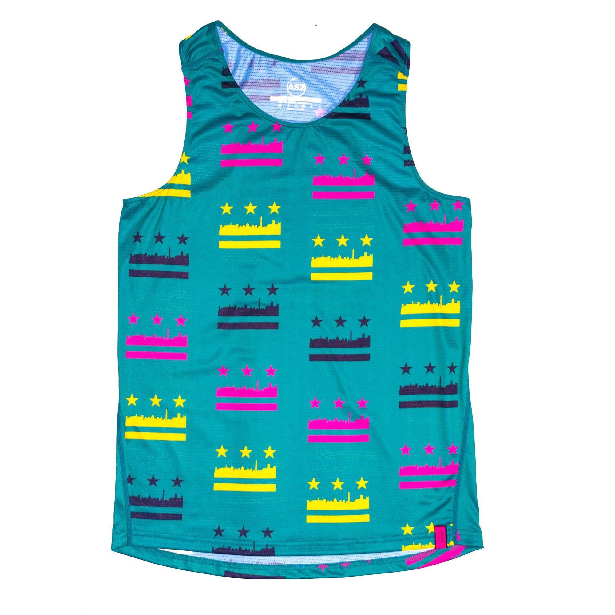 2:02 Singlet DC Flag - Patriotic Running Shirt for Men & Women - Comfortable Workout Top for Gym, Jogging, and Sports Events