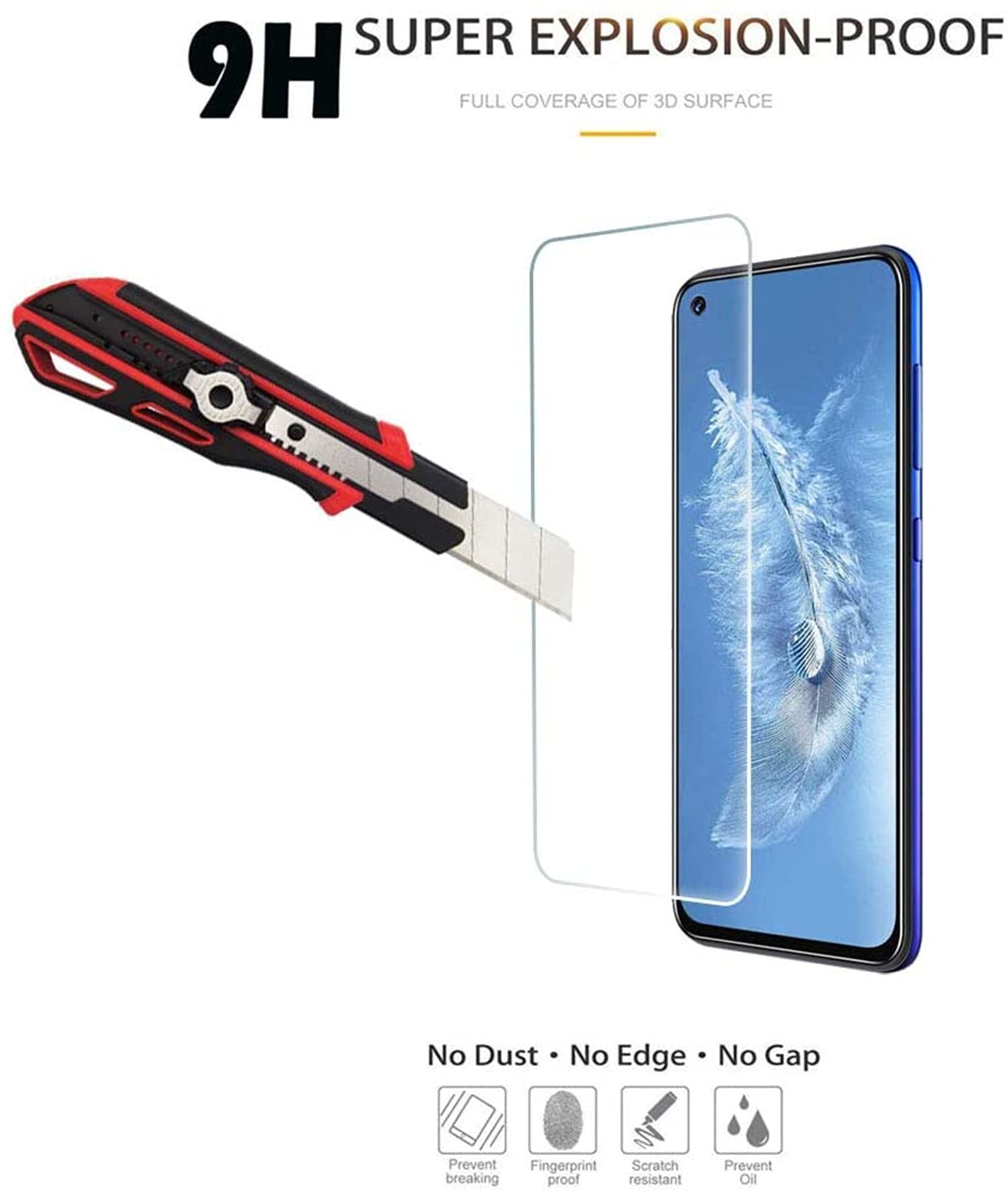 Premium 2-Pack Tempered Glass Screen Protector & Full Body Defender Shockproof Case with Kickstand & 360 Ring Holder for ZMAX 5G - Red | Perfect for Consumer Cellular ZMAX 5G Protection | Ideal for Outdoor Activities, Work & Everyday Use