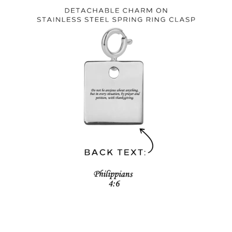 Personalized Engraved Charms with Detachable Clasp - Custom Name Jewelry Gift for Women - Perfect for Necklaces, Bracelets & Keychains - $12.00