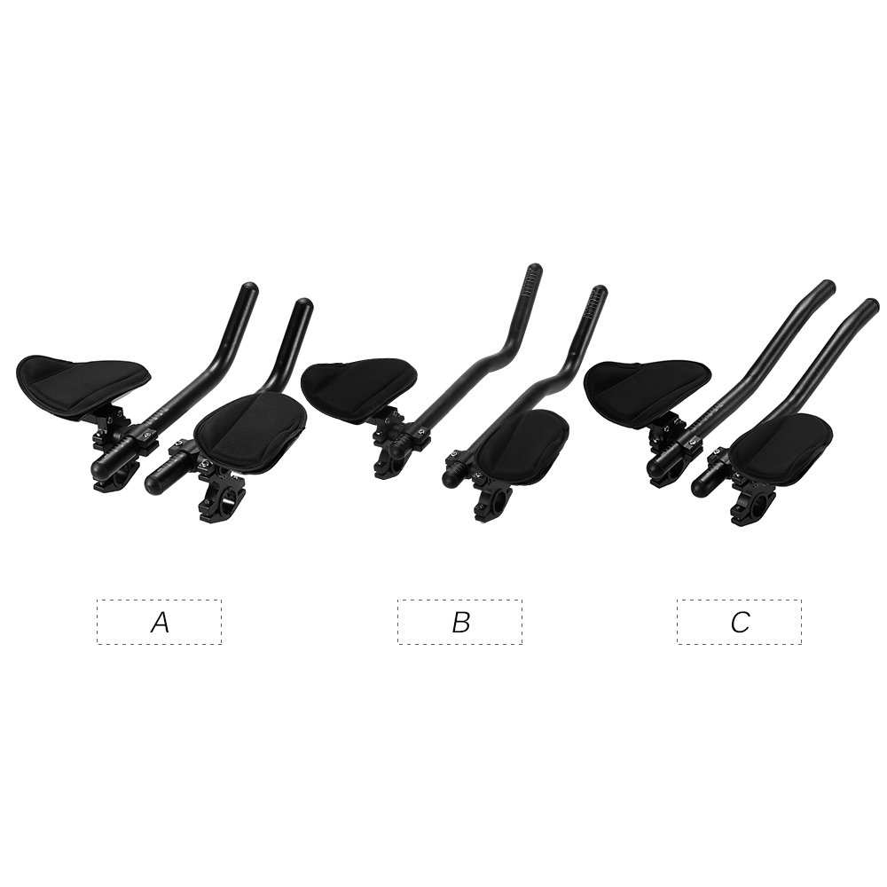 Lixada Bike Aero Bar - Lightweight Aluminum Alloy Handlebar Rest for Road Bikes, Mountain Bikes & Triathlon - Ergonomic Arm Support for Long Distance Cycling, Comfortable Riding Position - Perfect for Training, Racing & Endurance Rides