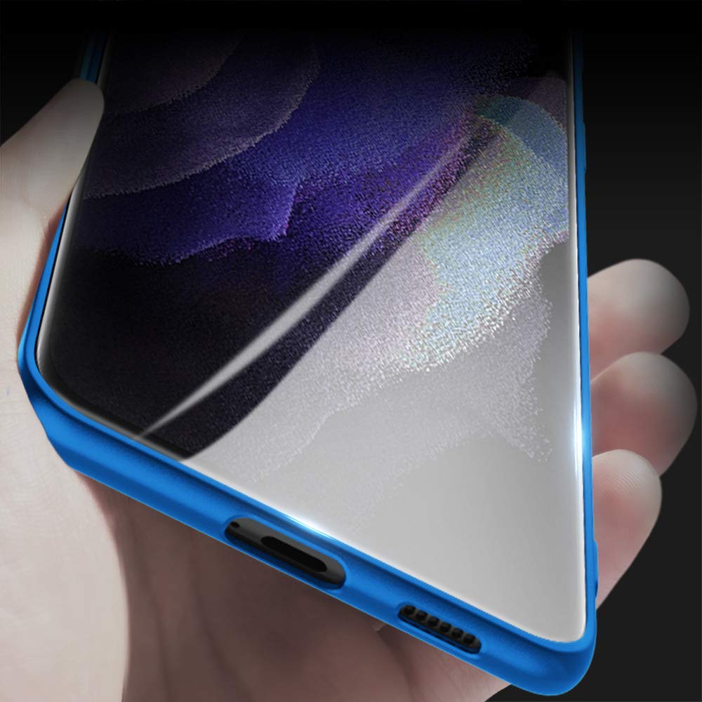 Samsung Galaxy S21 Ultra Case - Slim Fit Soft TPU Ultra Thin Protective Cover [Guardian Series] | Matte Finish Anti-Scratch Lightweight Phone Case | Compatible with Samsung S21 Ultra (Blue) | Perfect for Everyday Use, Travel & Outdoor Activities