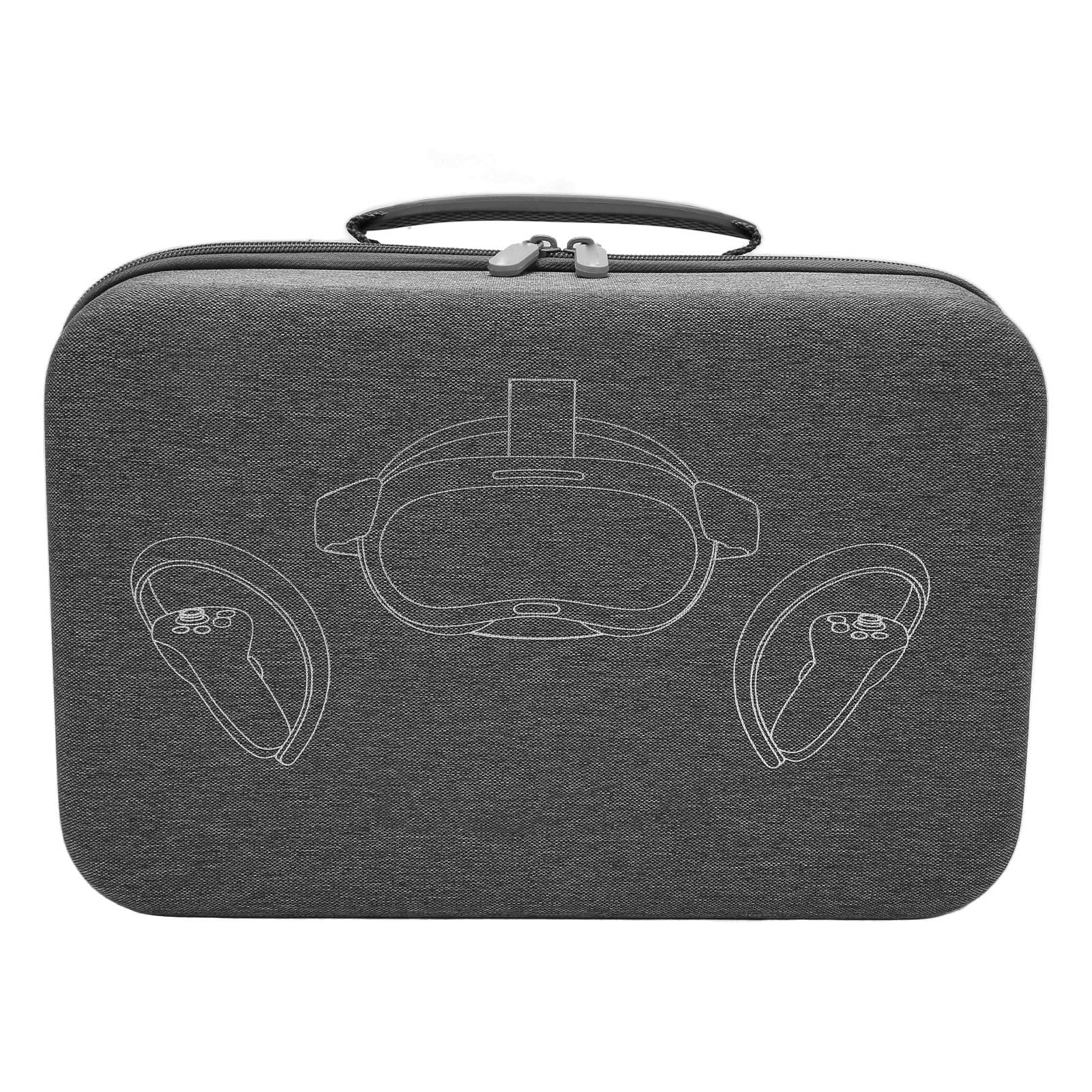 PICO 4 Hard Carrying Case - Shockproof & Waterproof VR Travel Storage Bag for PICO 4 Headset | Portable Protective Case for VR Gaming, Travel & Outdoor Adventures (Gray)