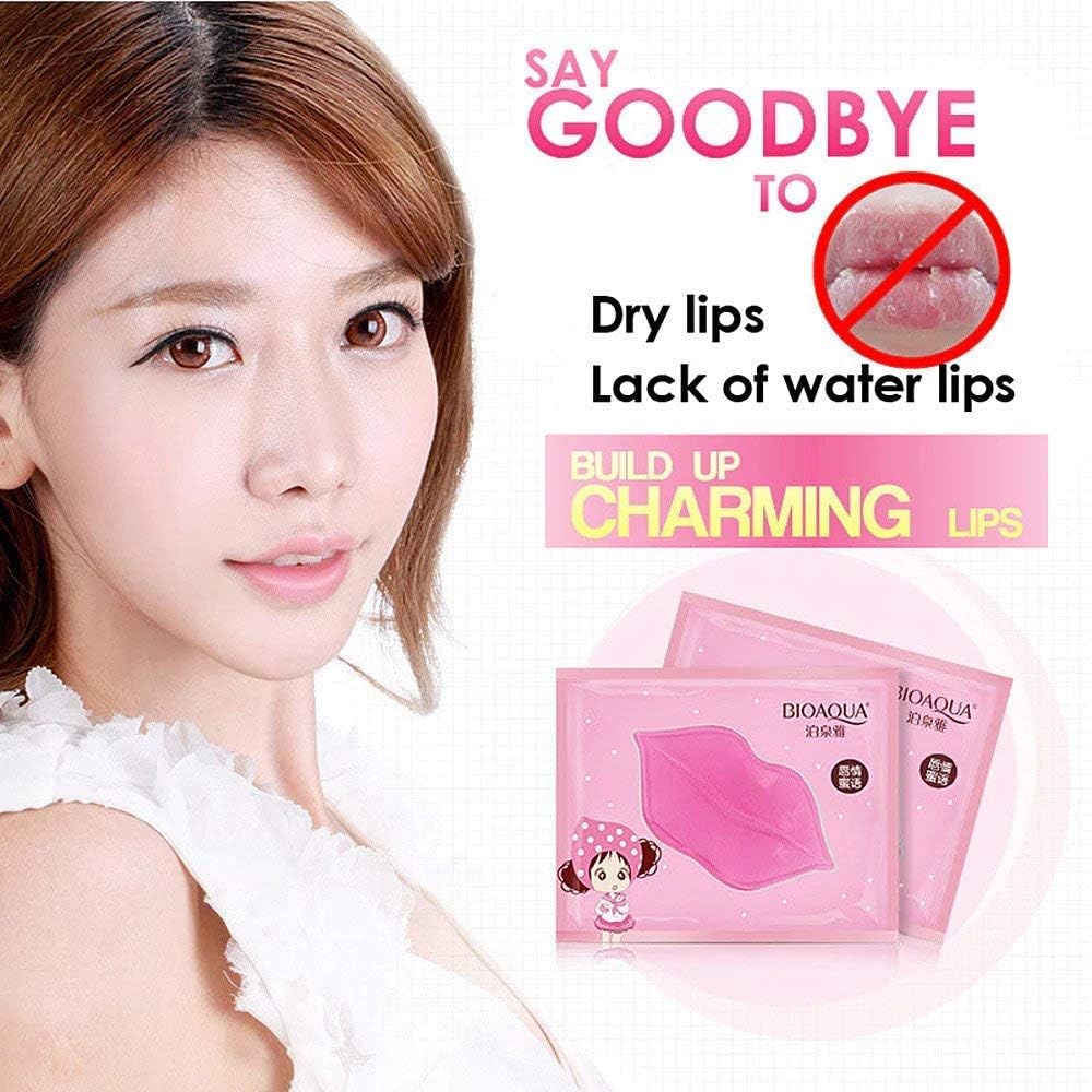 4Beauty Therapy 5-Piece Lip Plumper Set with Collagen & Nourishing Crystal Lip Mask - Hydrating Lip Care for Smooth, Plump Lips | Perfect for Night Treatment & Pre-Makeup Prep