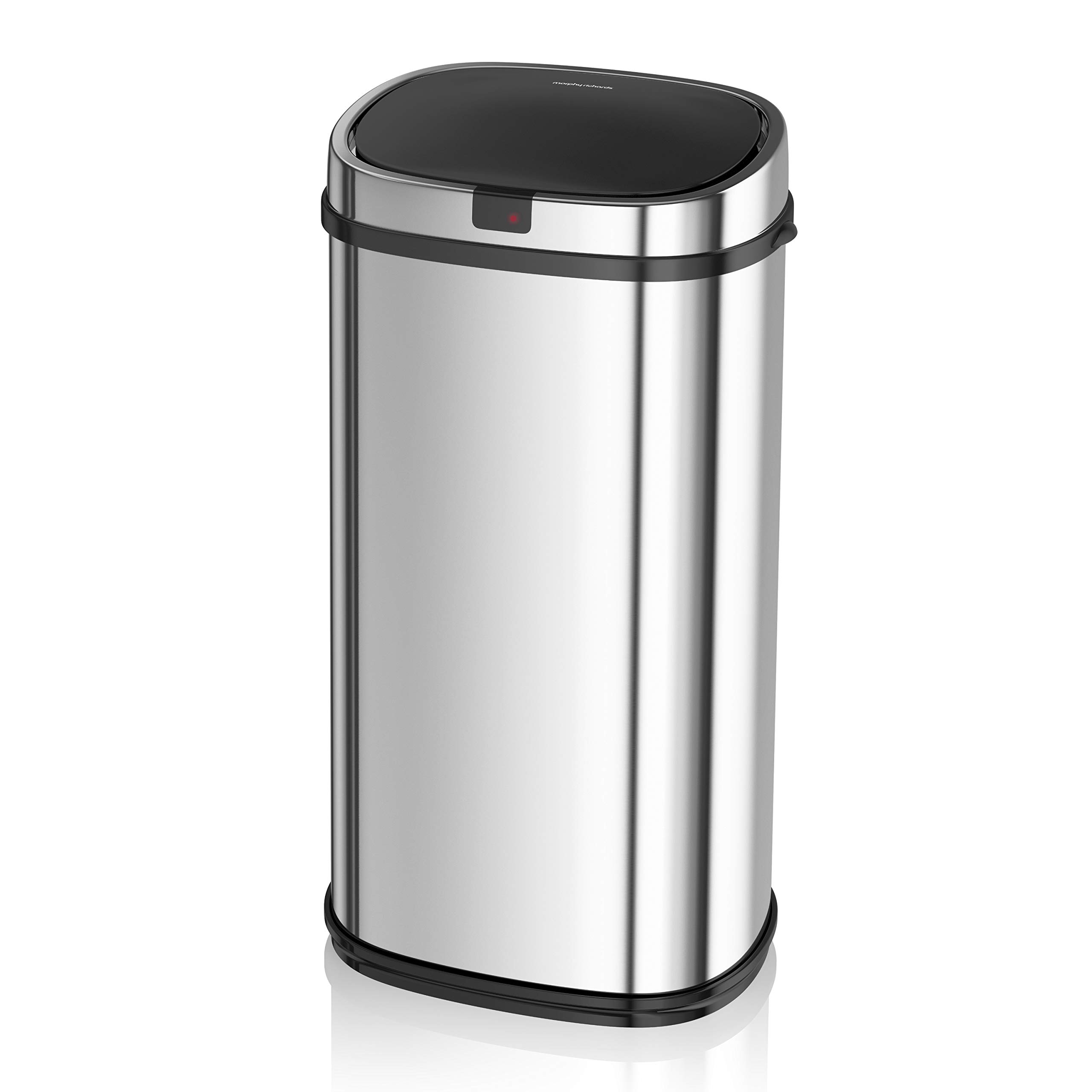 Morphy Richards Chroma 971504 42L Stainless Steel Motion Sensor Trash Can with 3 Lemon Scented Liners - Automatic Touchless Kitchen Bin for Home, Office & Restaurant