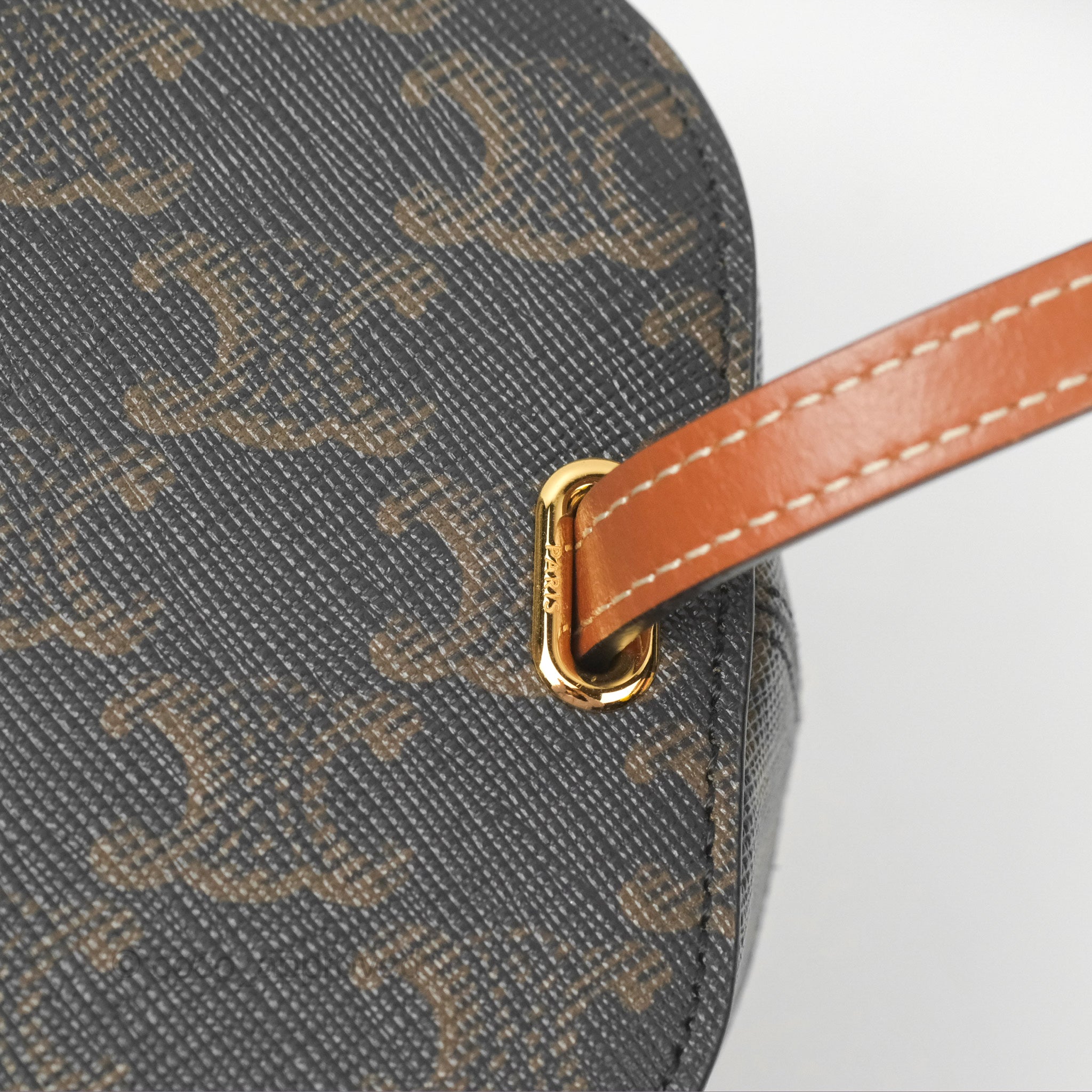 Celine Small Box Bag in Triomphe Canvas & Leather - Tan Crossbody Bag for Women | Perfect for Work, Travel & Everyday Use