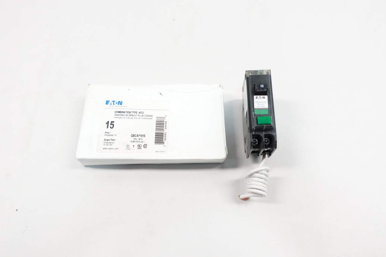 Cutler Hammer QBCAF1015 15 Amp Single Pole Circuit Breaker 120V AC - Ideal for Residential & Commercial Electrical Panels, Home Renovations, and DIY Projects