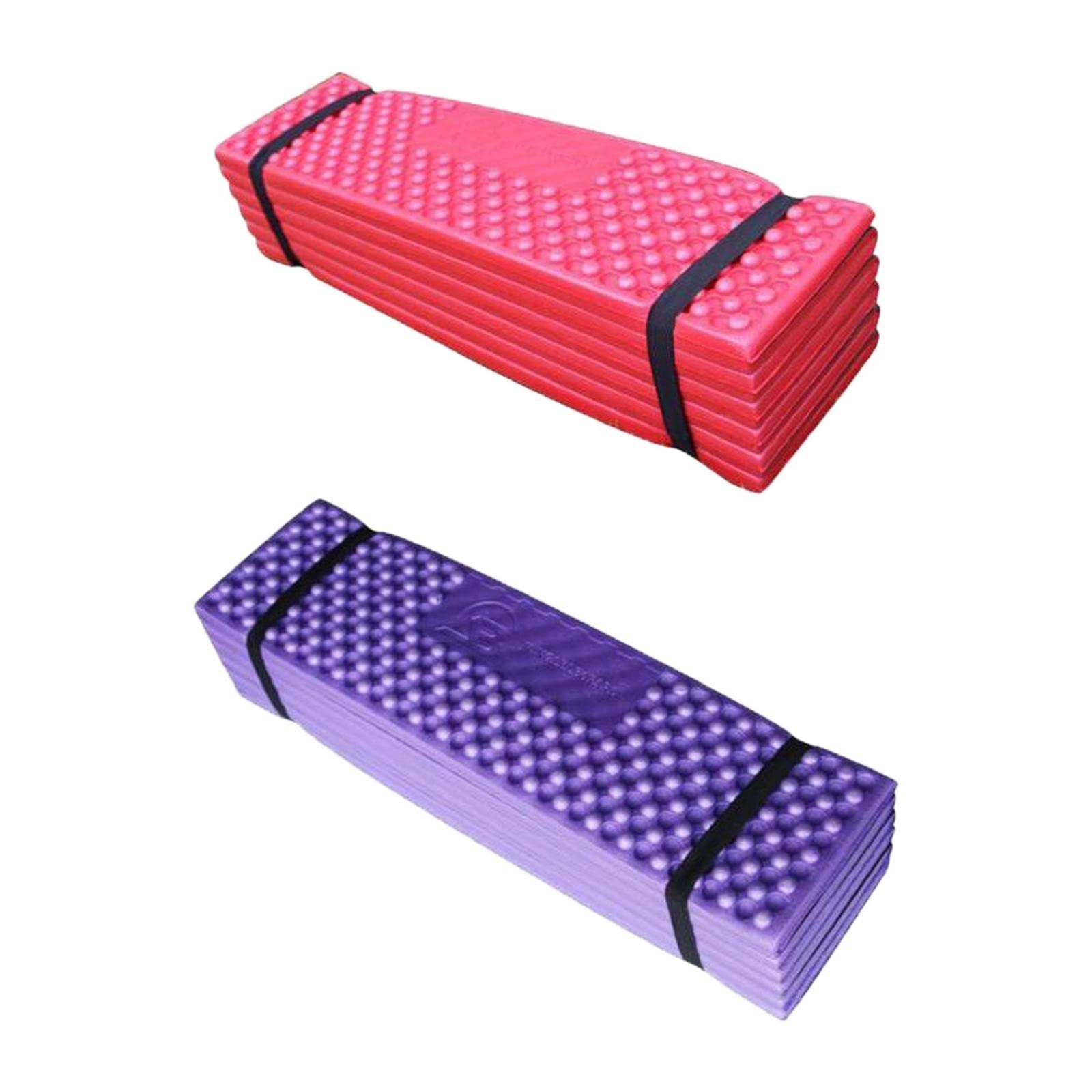 2 Pack Portable Folding Sleeping Pad - Lightweight Camping Mat for Hiking, Backpacking, Picnic & Outdoor Activities - Waterproof Tent Floor Cushion for Comfortable Rest Anywhere