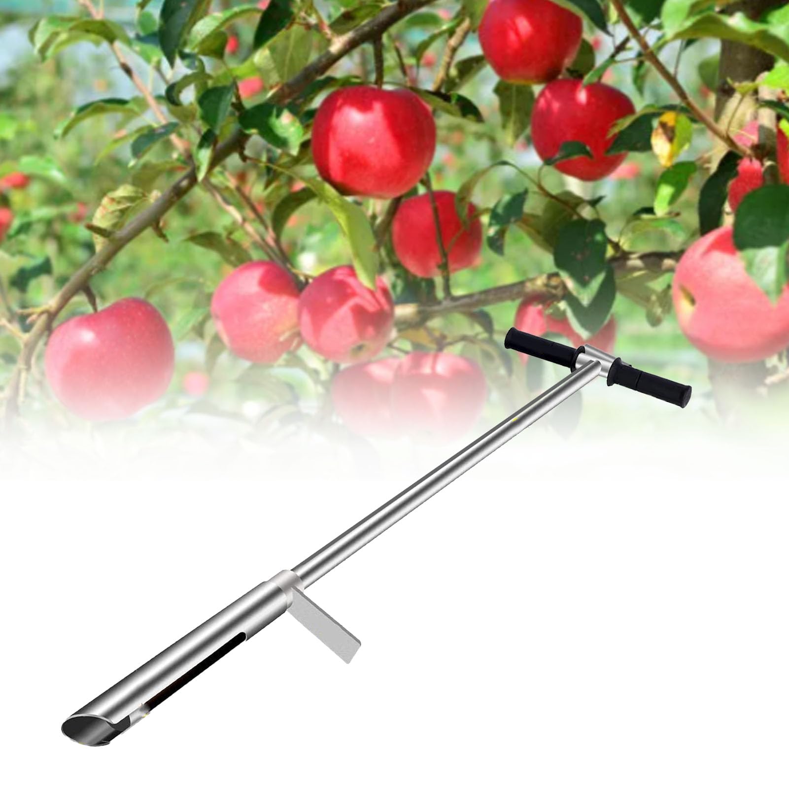 **Stainless Steel Soil Sampler Probe for House Plants - T-Shaped Handle Tubular Design | Perfect for Indoor Gardening, Potting, and Soil Testing**