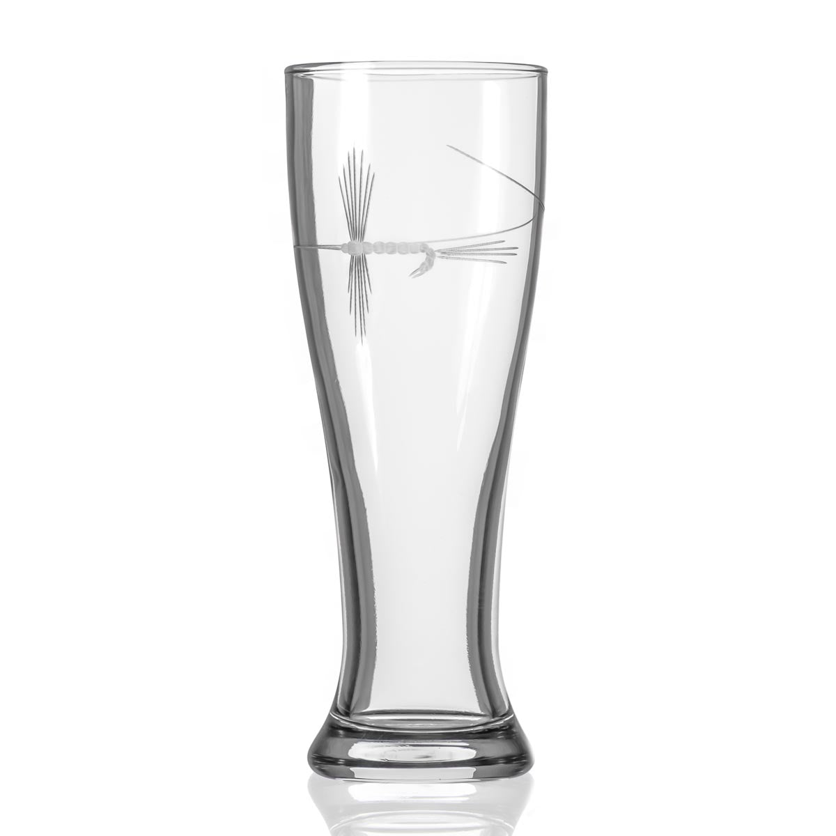 Premium 16oz Fly Fishing Themed Beer Pilsner Glasses - Set of 12 | Perfect for Outdoor Enthusiasts, Camping Trips & Fishing Adventures