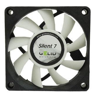 Gelid Silent 7 70x70x15mm Case Fan with 3 Pin Connector - Ultra Quiet Cooling for PC, Gaming Rig & Home Office Computers - FN SX07 22