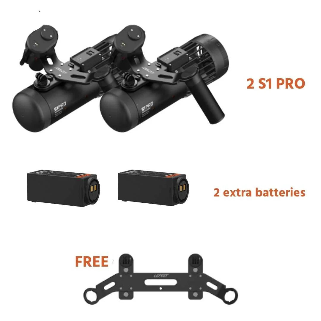 Lefeet S1 Pro Electric Underwater Scooter - Portable Diving Gear for Snorkeling & Scuba Adventures - Perfect for Ocean Exploration & Underwater Photography