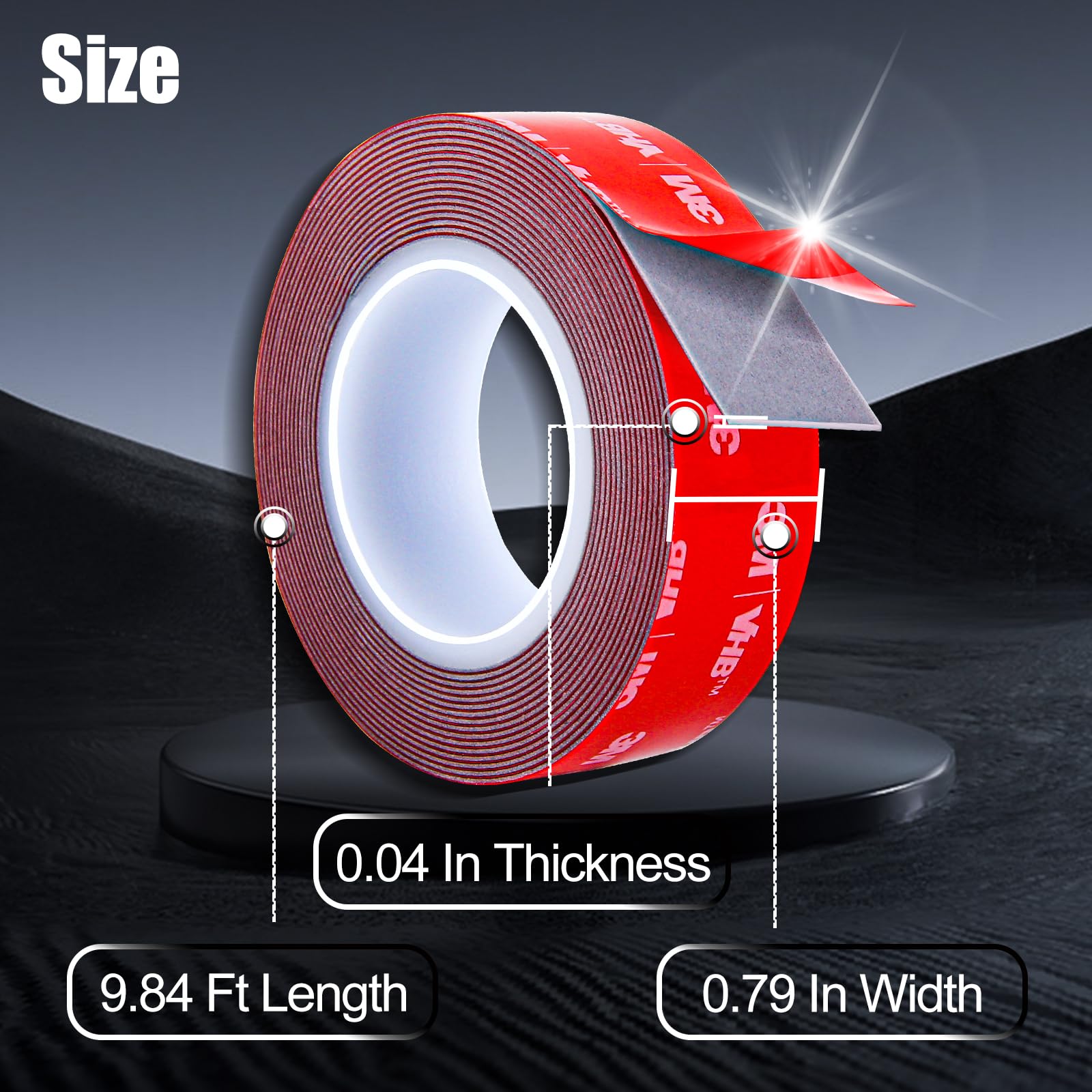 3M VHB Heavy Duty Double Sided Acrylic Adhesive Tape - 0.79