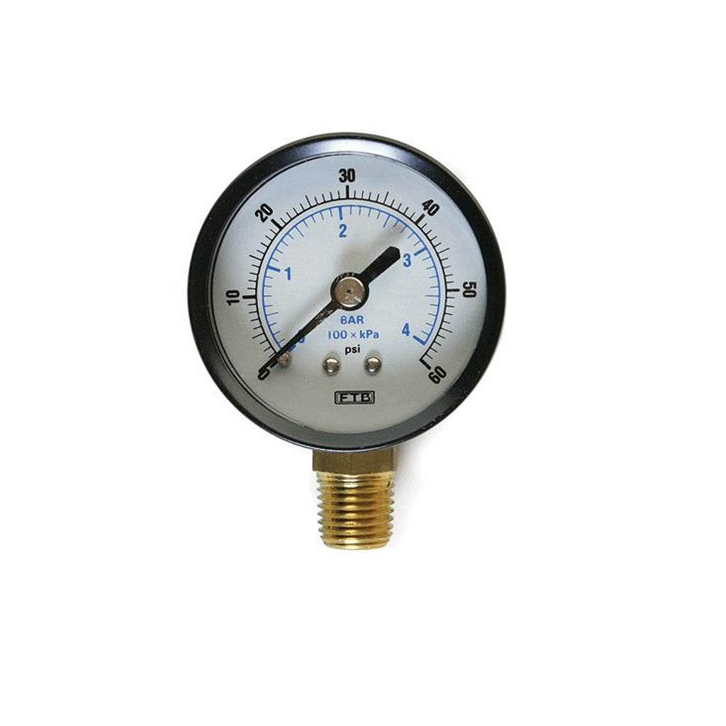 Stainless Steel Utility Dry Pressure Gauge 0-300 PSI - Heavy Duty for Air, Water, Oil, Gas - Ideal for Industrial, HVAC, and Plumbing Applications
