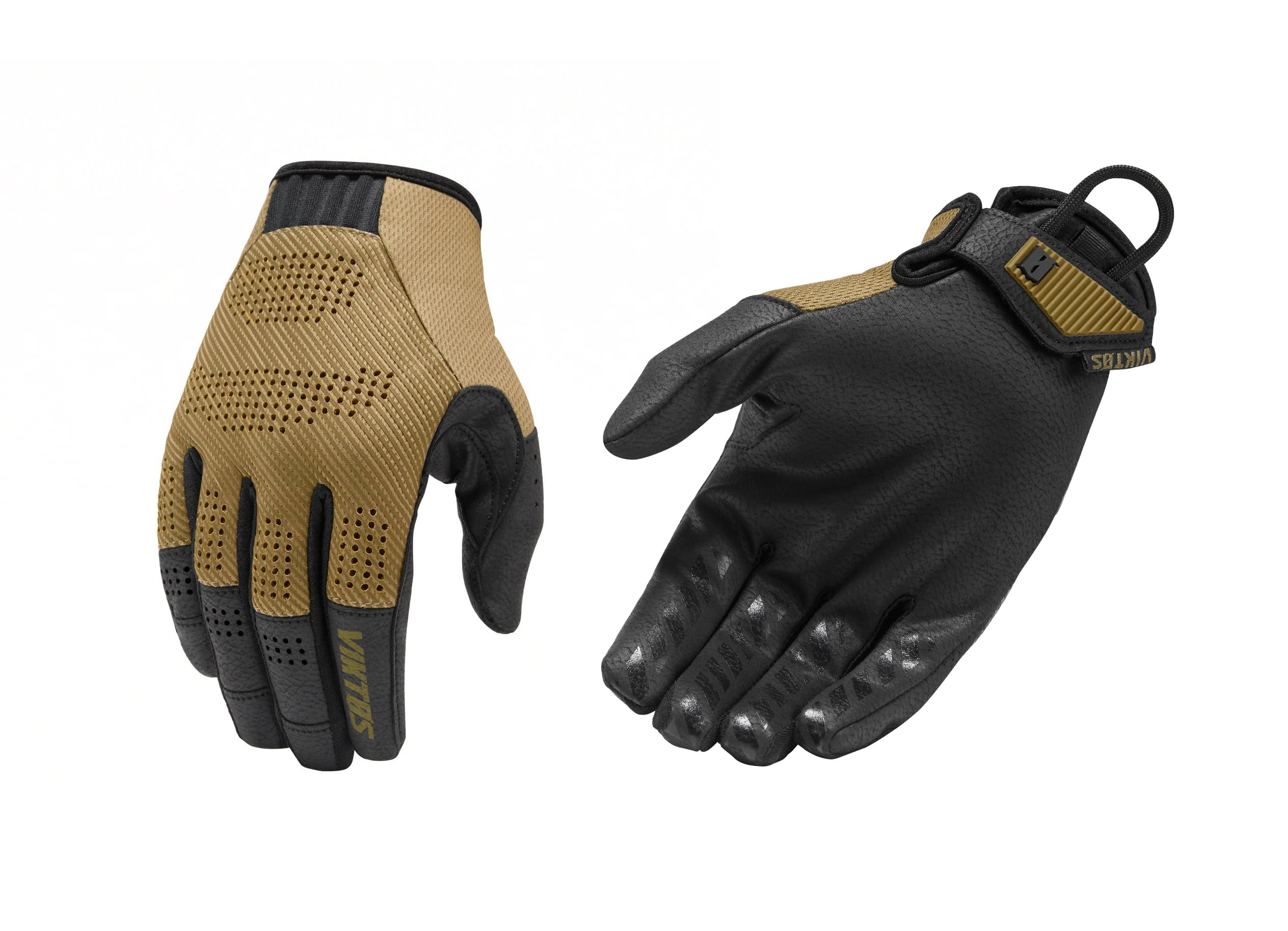 VIKTOS Men's Leo Vented Tactical Gloves - Breathable Perforated Design for Heat Reduction | Reinforced Thumb & Adjustable Hook & Loop Closure | Perfect for Shooting, Outdoor Activities & Tactical Operations